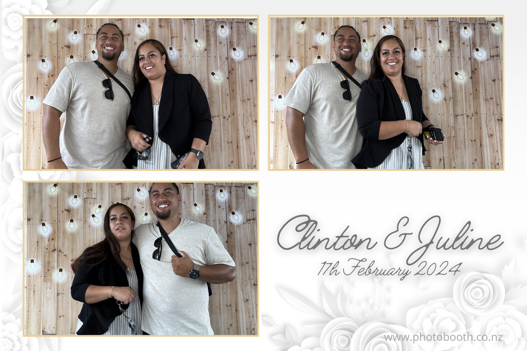Clinton & Juline's Wedding | View more photos from the event at gallery.photobooth.co.nz/u/SelfieCentral/Clinton-Julines-Wedding