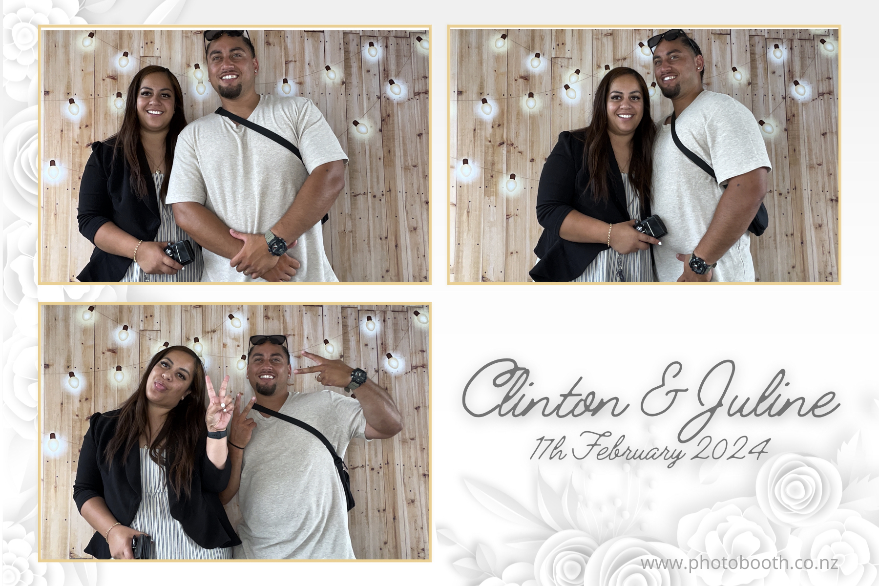 Clinton & Juline's Wedding | View more photos from the event at gallery.photobooth.co.nz/u/SelfieCentral/Clinton-Julines-Wedding