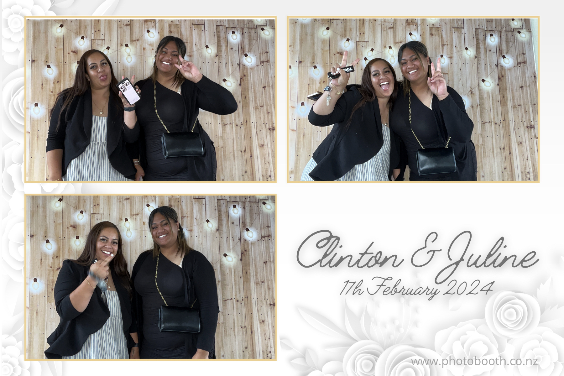 Clinton & Juline's Wedding | View more photos from the event at gallery.photobooth.co.nz/u/SelfieCentral/Clinton-Julines-Wedding