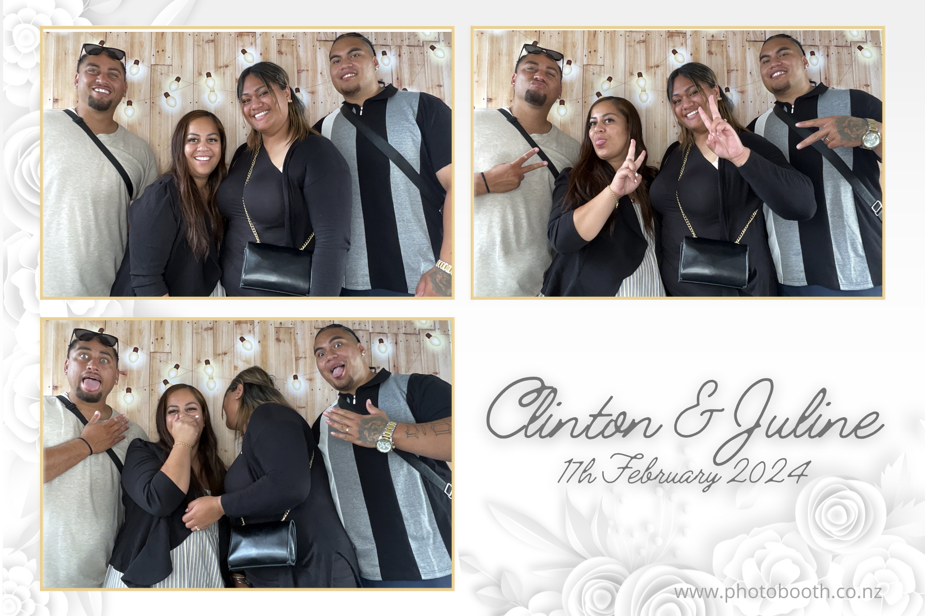 Clinton & Juline's Wedding | View more photos from the event at gallery.photobooth.co.nz/u/SelfieCentral/Clinton-Julines-Wedding