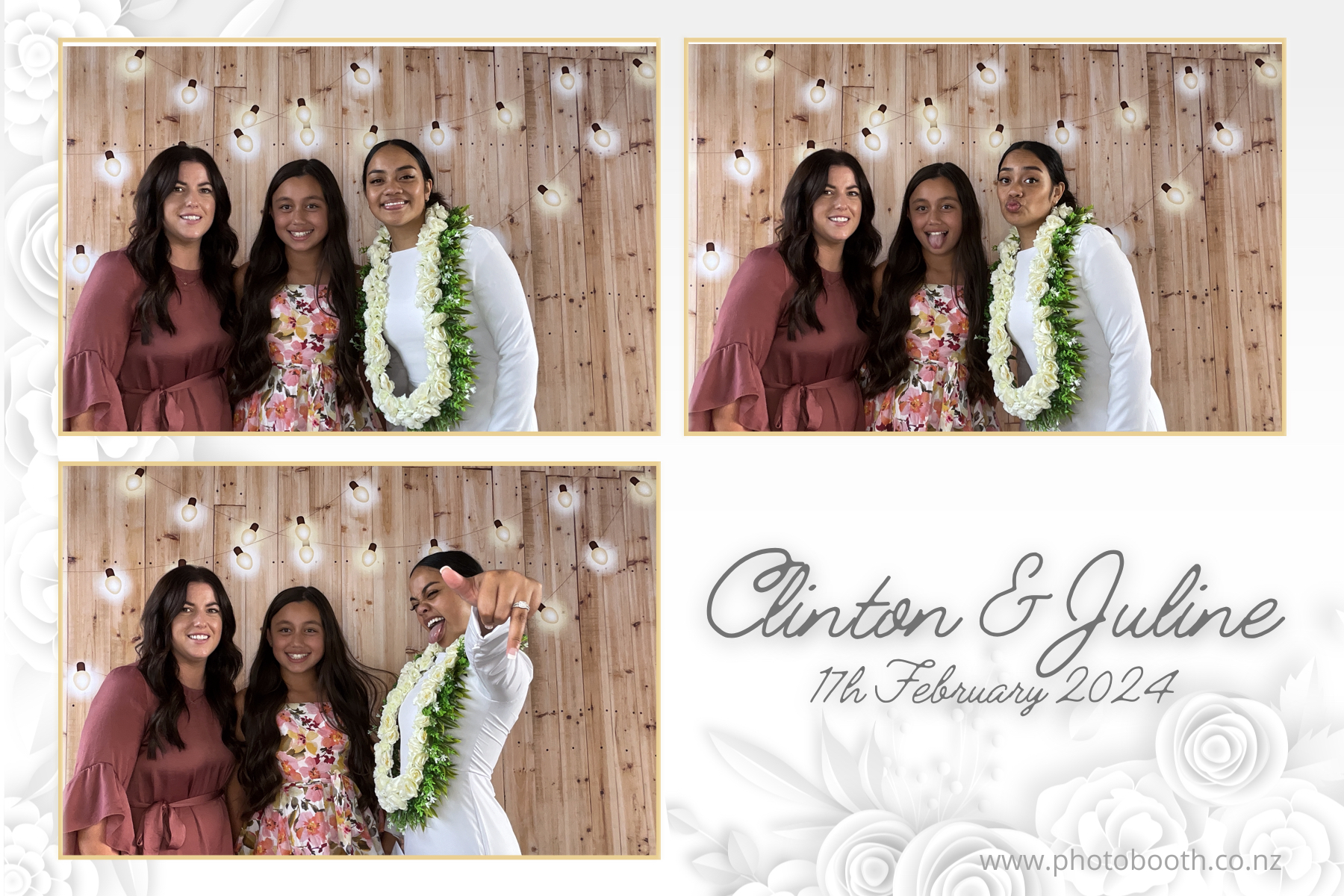 Clinton & Juline's Wedding | View more photos from the event at gallery.photobooth.co.nz/u/SelfieCentral/Clinton-Julines-Wedding