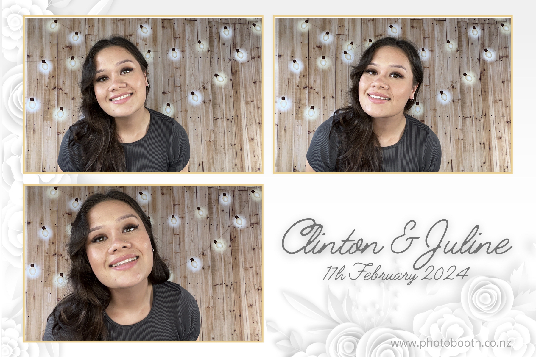 Clinton & Juline's Wedding | View more photos from the event at gallery.photobooth.co.nz/u/SelfieCentral/Clinton-Julines-Wedding