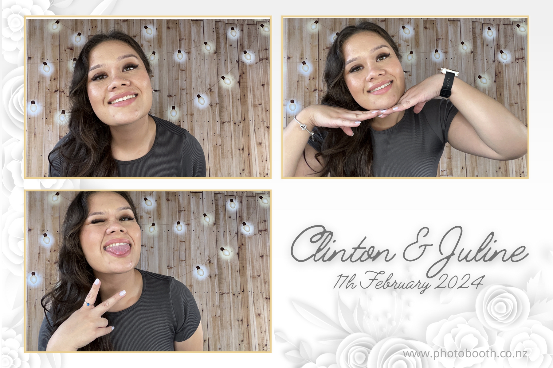 Clinton & Juline's Wedding | View more photos from the event at gallery.photobooth.co.nz/u/SelfieCentral/Clinton-Julines-Wedding