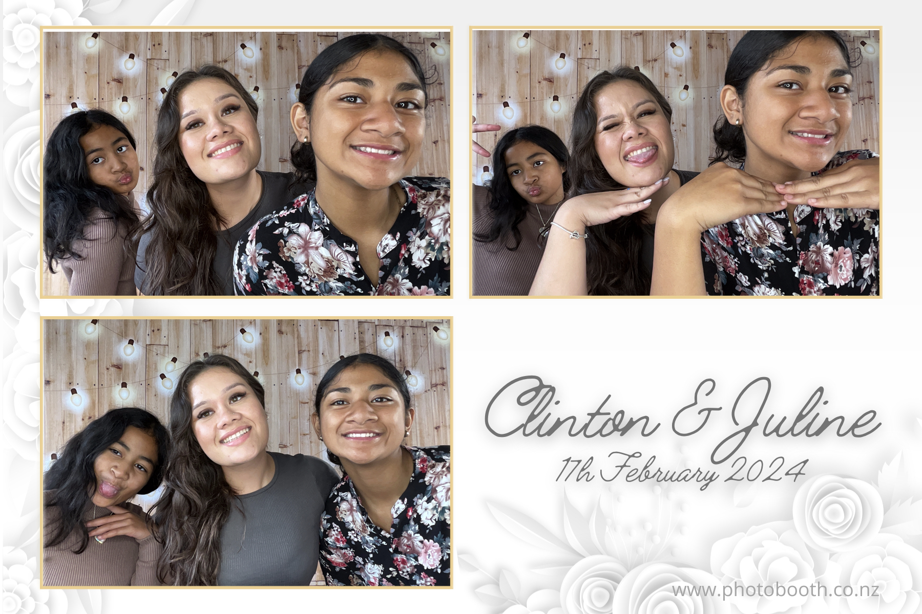 Clinton & Juline's Wedding | View more photos from the event at gallery.photobooth.co.nz/u/SelfieCentral/Clinton-Julines-Wedding