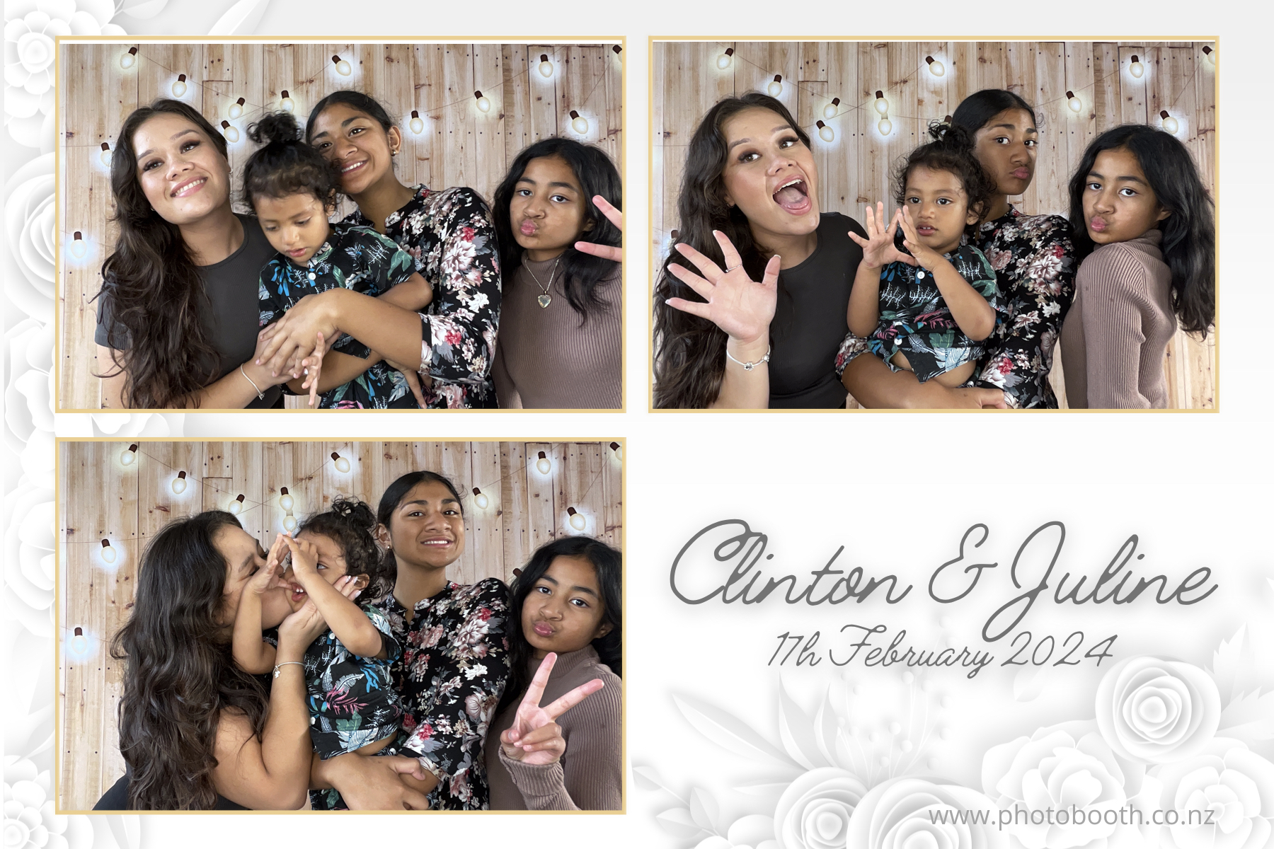 Clinton & Juline's Wedding | View more photos from the event at gallery.photobooth.co.nz/u/SelfieCentral/Clinton-Julines-Wedding