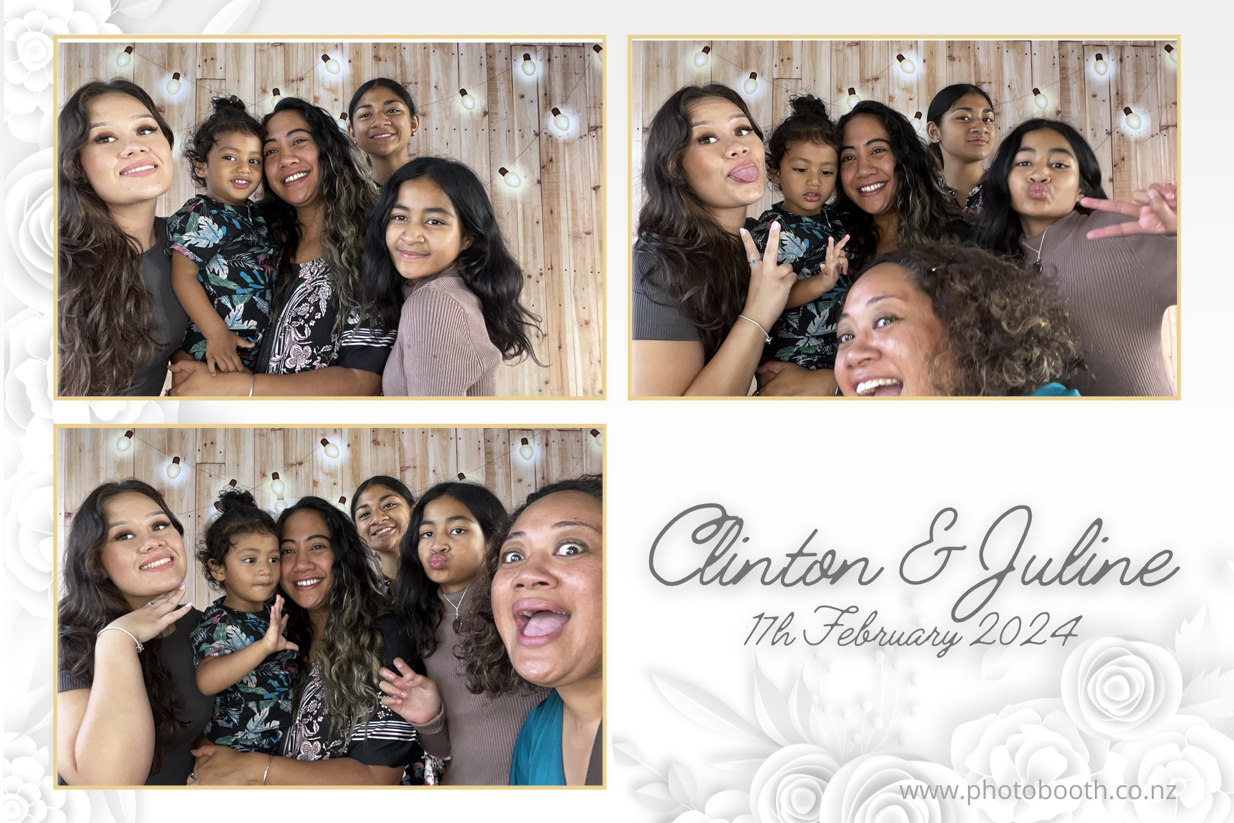 Clinton & Juline's Wedding | View more photos from the event at gallery.photobooth.co.nz/u/SelfieCentral/Clinton-Julines-Wedding