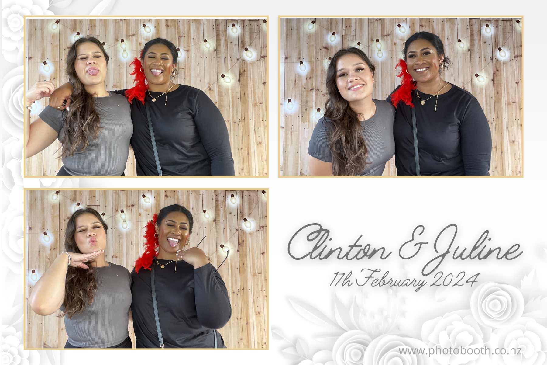 Clinton & Juline's Wedding | View more photos from the event at gallery.photobooth.co.nz/u/SelfieCentral/Clinton-Julines-Wedding