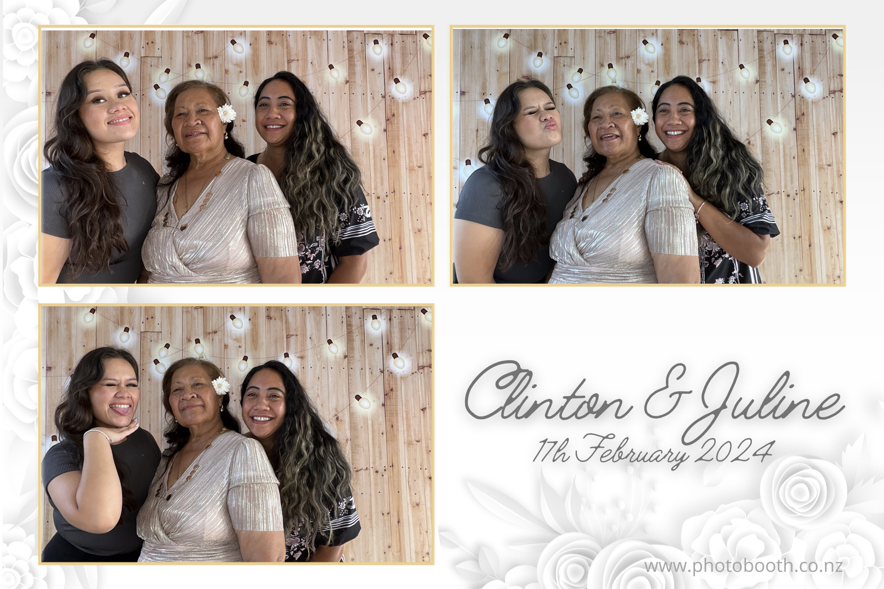 Clinton & Juline's Wedding | View more photos from the event at gallery.photobooth.co.nz/u/SelfieCentral/Clinton-Julines-Wedding