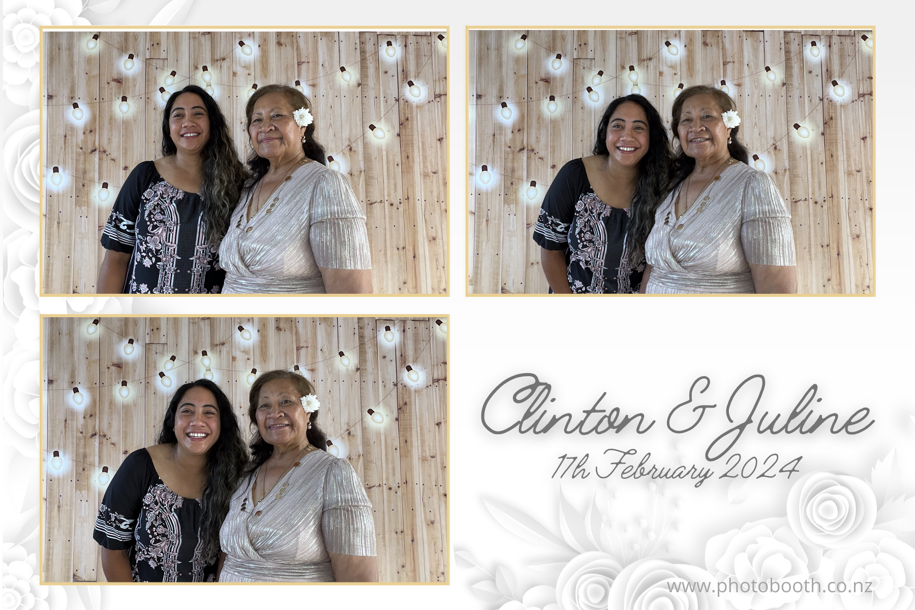Clinton & Juline's Wedding | View more photos from the event at gallery.photobooth.co.nz/u/SelfieCentral/Clinton-Julines-Wedding