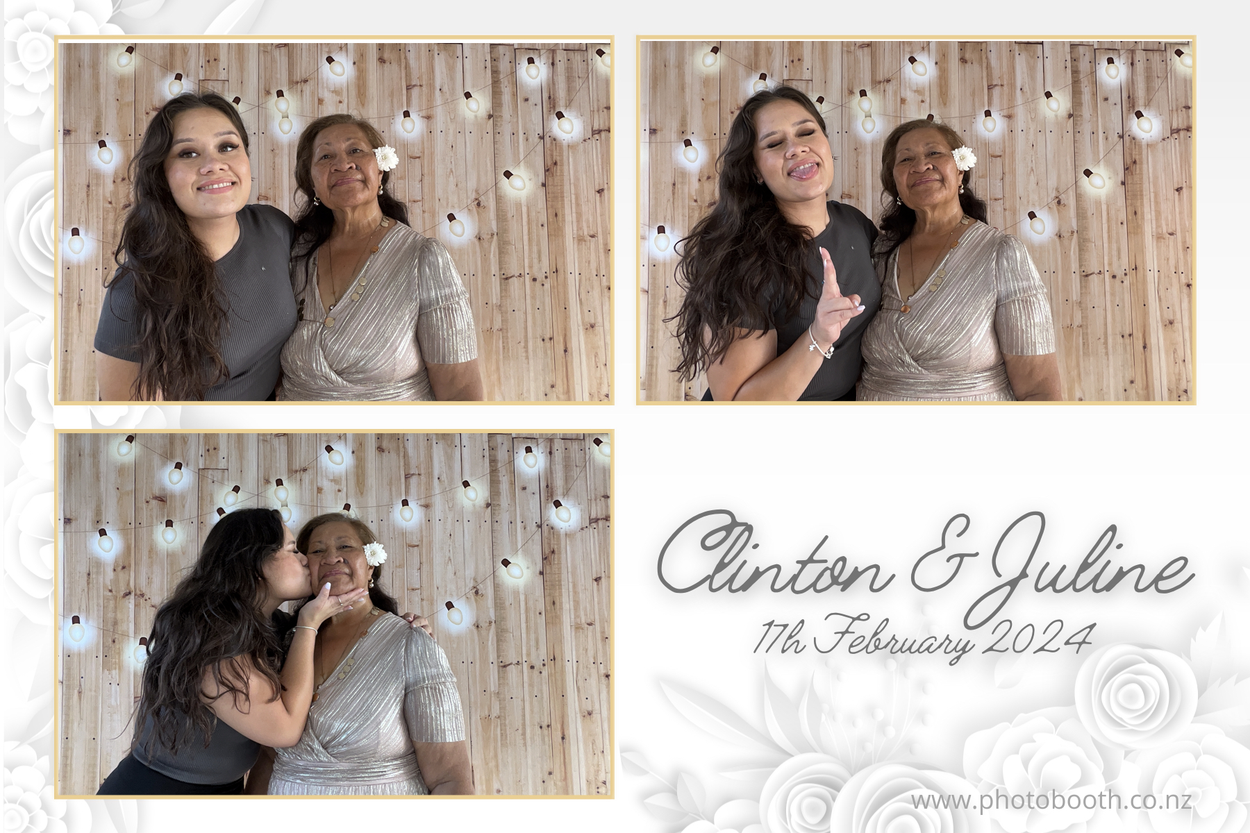 Clinton & Juline's Wedding | View more photos from the event at gallery.photobooth.co.nz/u/SelfieCentral/Clinton-Julines-Wedding