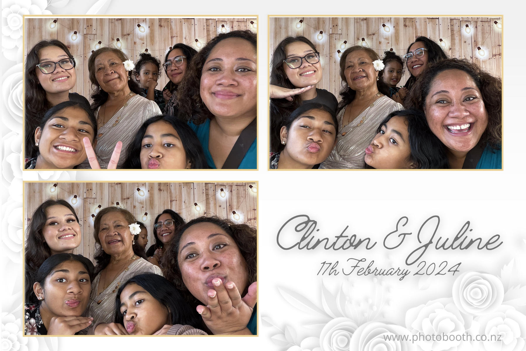 Clinton & Juline's Wedding | View more photos from the event at gallery.photobooth.co.nz/u/SelfieCentral/Clinton-Julines-Wedding