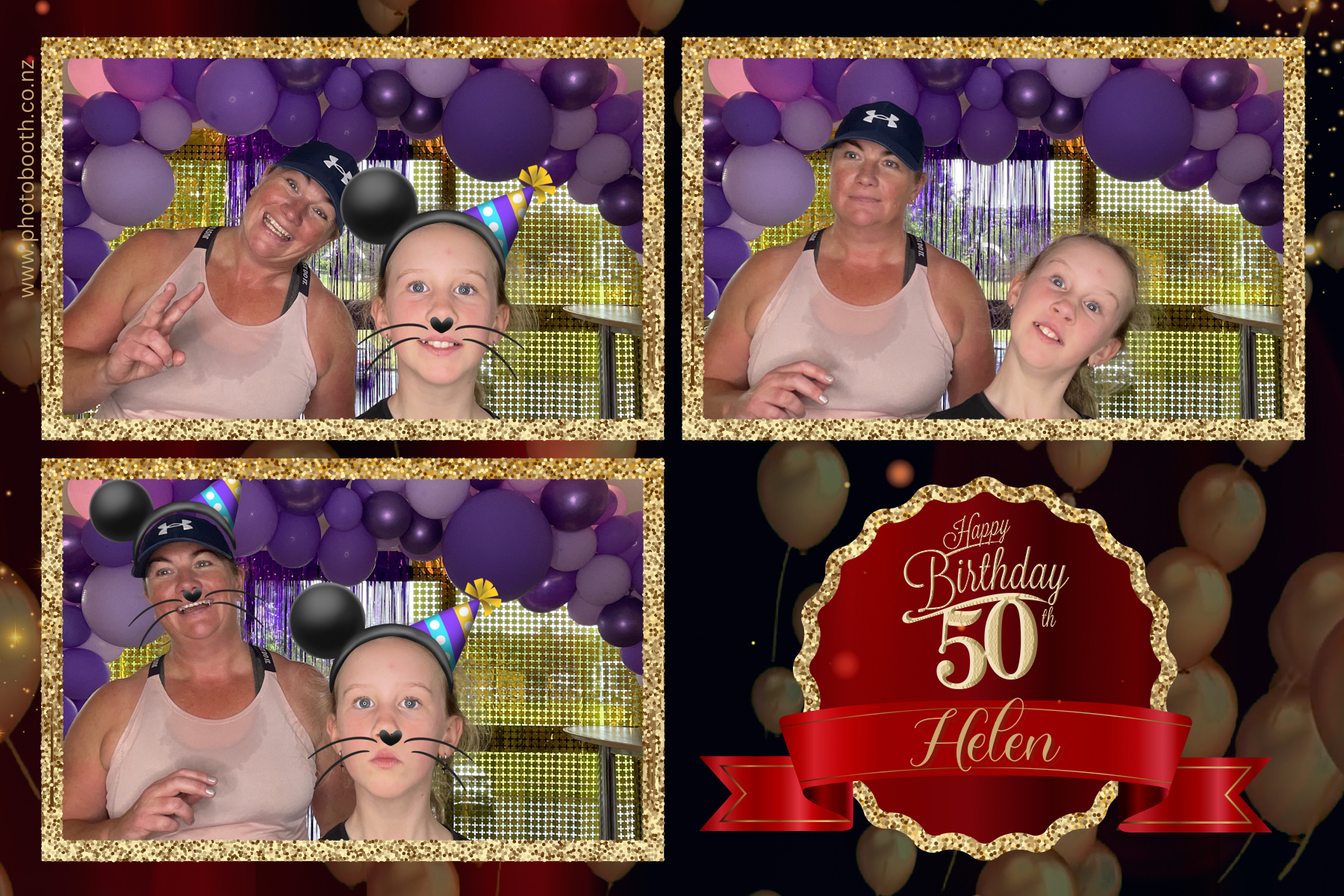 Helen's 50th | View more photos from the event at gallery.photobooth.co.nz/u/SelfieCentral/Helens-50th