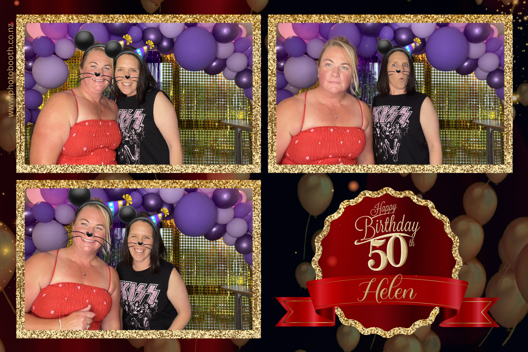 Helen's 50th | View more photos from the event at gallery.photobooth.co.nz/u/SelfieCentral/Helens-50th
