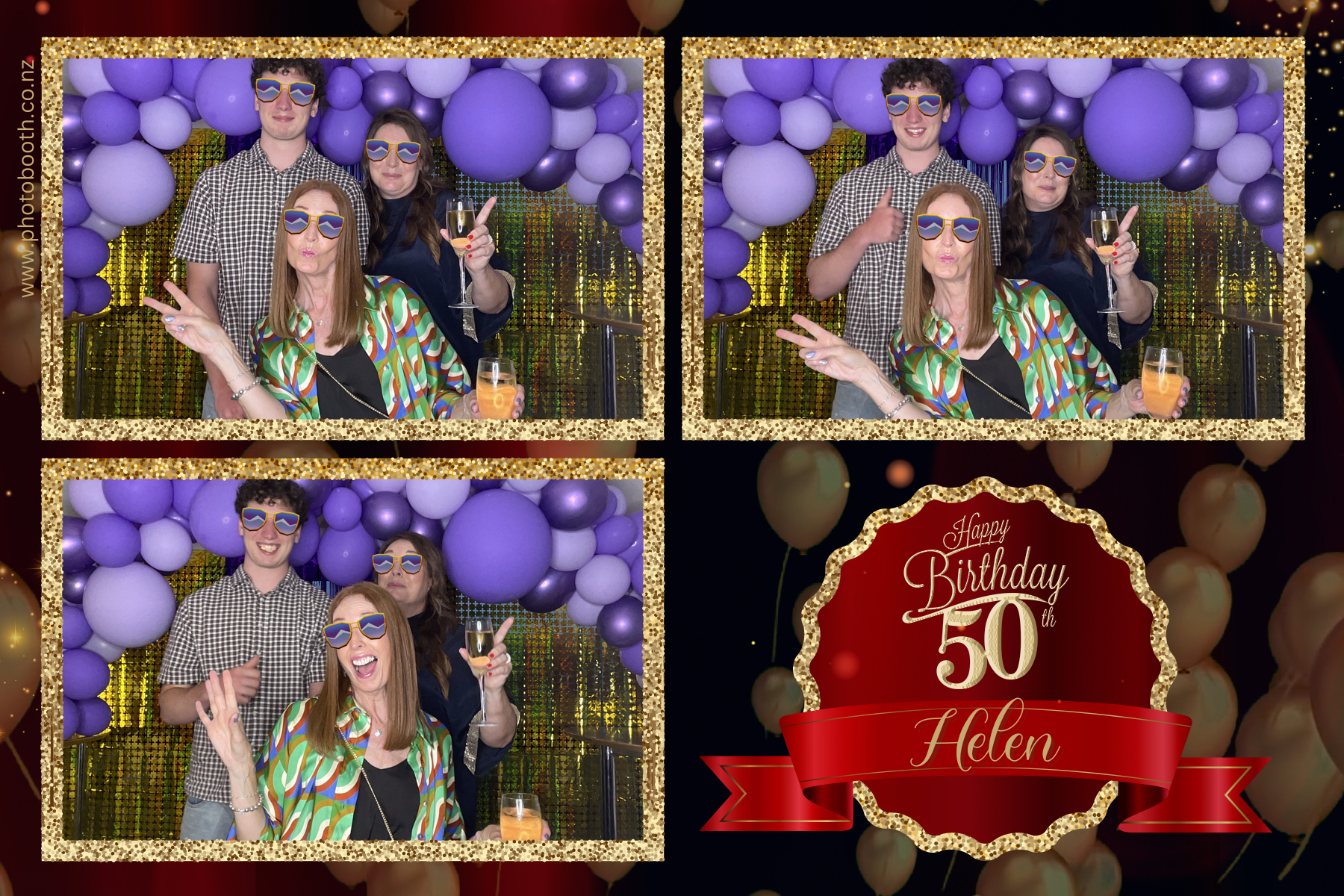 Helen's 50th | View more photos from the event at gallery.photobooth.co.nz/u/SelfieCentral/Helens-50th