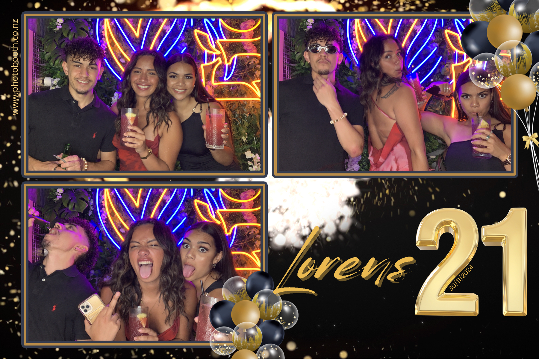 Lorens 21st | View more photos from the event at gallery.photobooth.co.nz/u/SelfieCentral/Lorens-21st