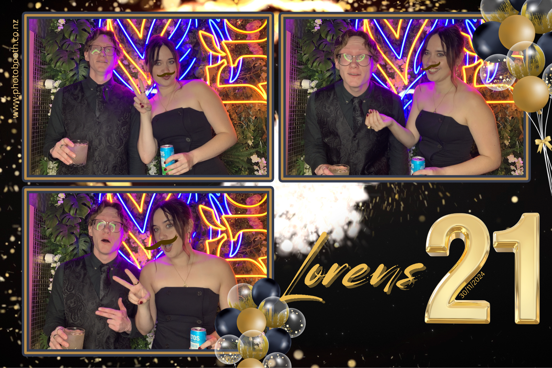 Lorens 21st | View more photos from the event at gallery.photobooth.co.nz/u/SelfieCentral/Lorens-21st