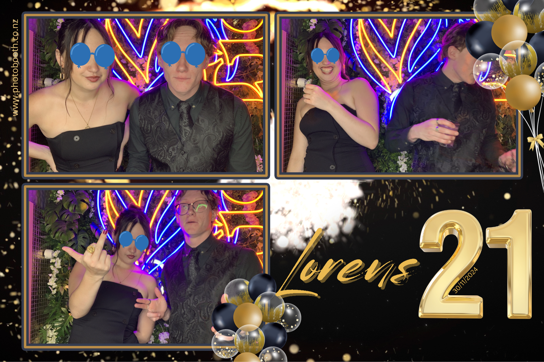 Lorens 21st | View more photos from the event at gallery.photobooth.co.nz/u/SelfieCentral/Lorens-21st