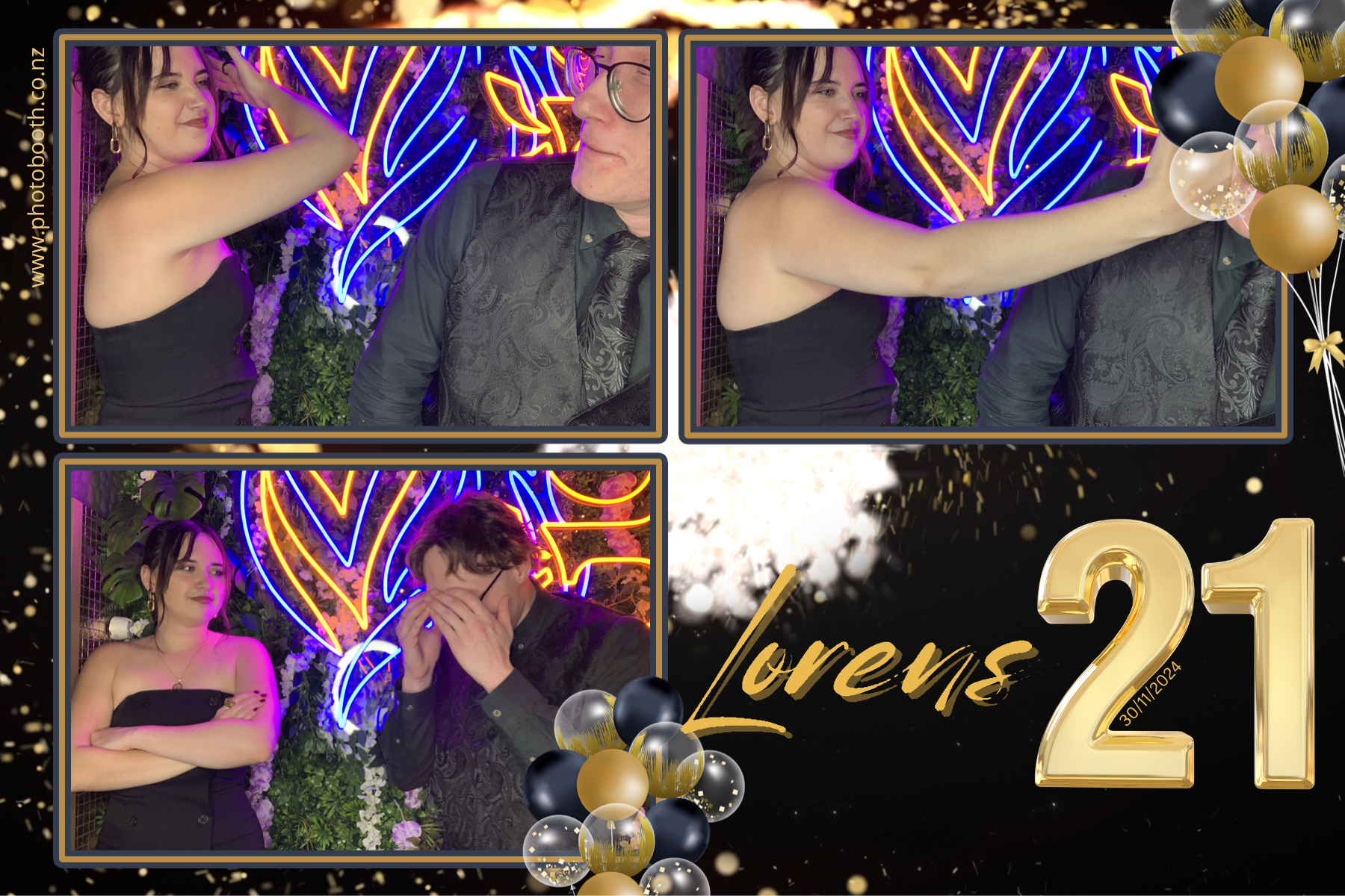 Lorens 21st | View more photos from the event at gallery.photobooth.co.nz/u/SelfieCentral/Lorens-21st