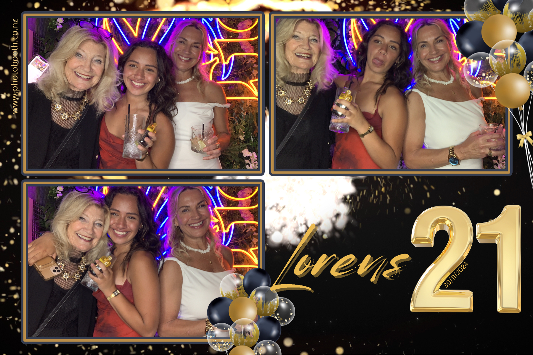 Lorens 21st | View more photos from the event at gallery.photobooth.co.nz/u/SelfieCentral/Lorens-21st