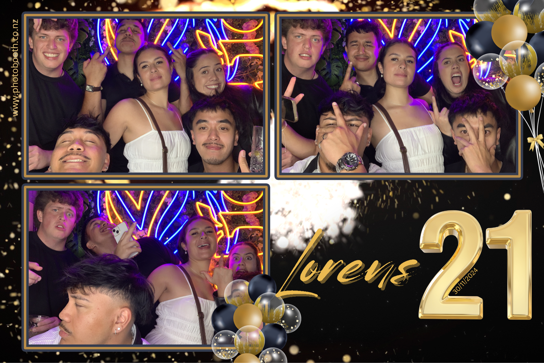 Lorens 21st | View more photos from the event at gallery.photobooth.co.nz/u/SelfieCentral/Lorens-21st