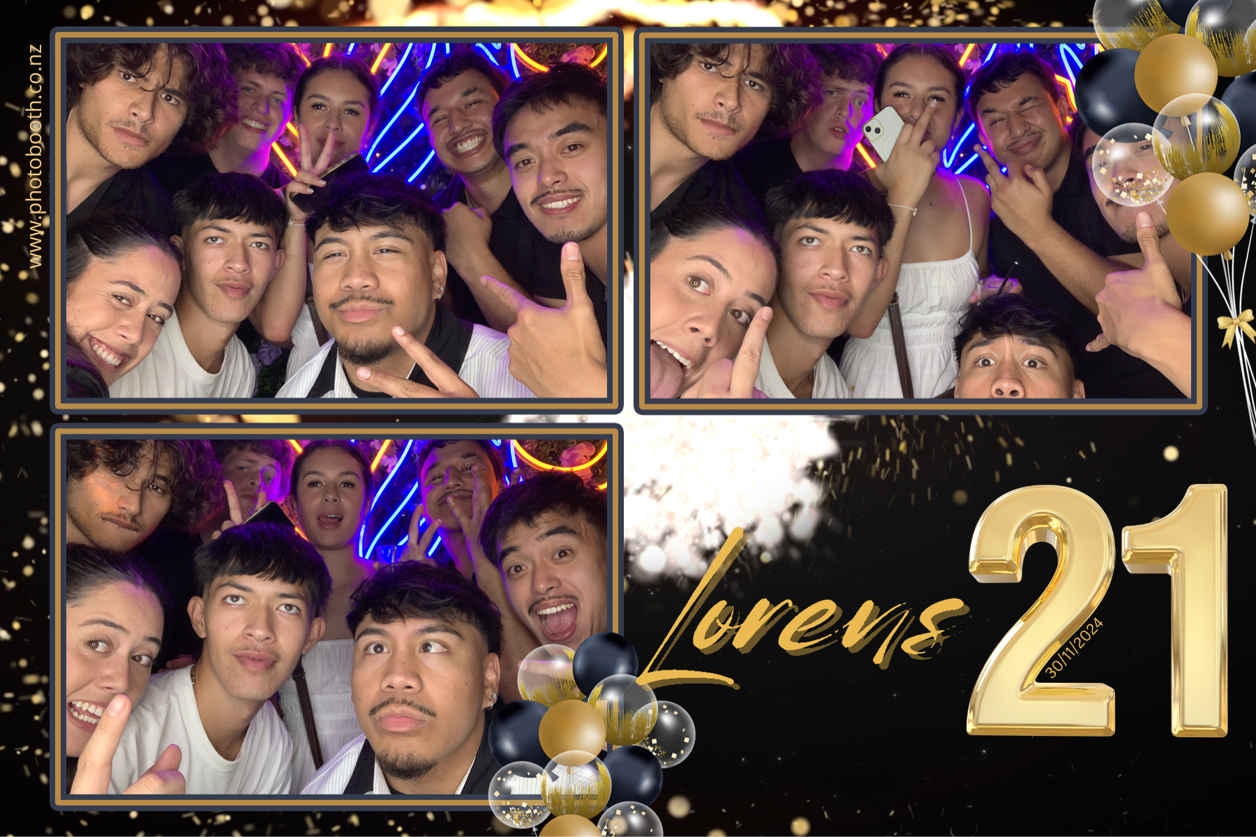Lorens 21st | View more photos from the event at gallery.photobooth.co.nz/u/SelfieCentral/Lorens-21st