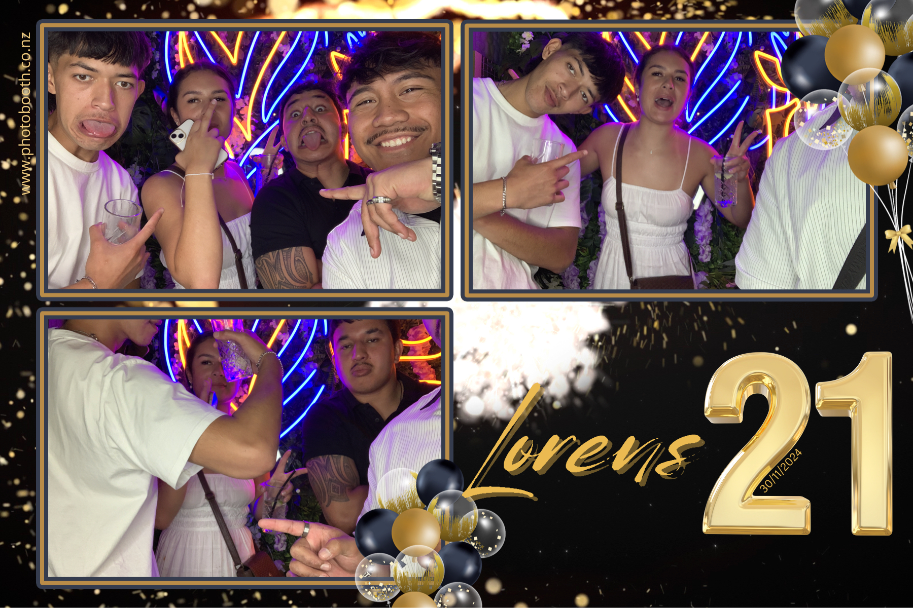 Lorens 21st | View more photos from the event at gallery.photobooth.co.nz/u/SelfieCentral/Lorens-21st