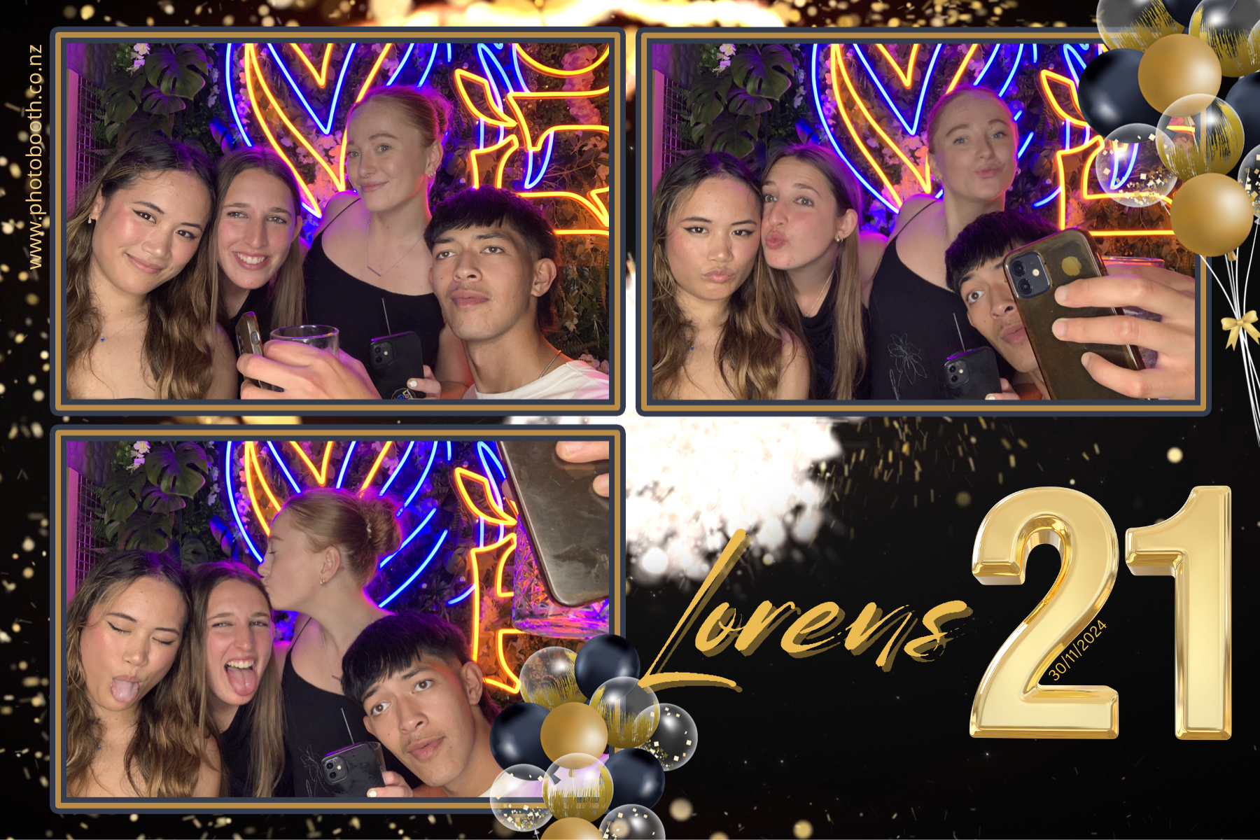 Lorens 21st | View more photos from the event at gallery.photobooth.co.nz/u/SelfieCentral/Lorens-21st