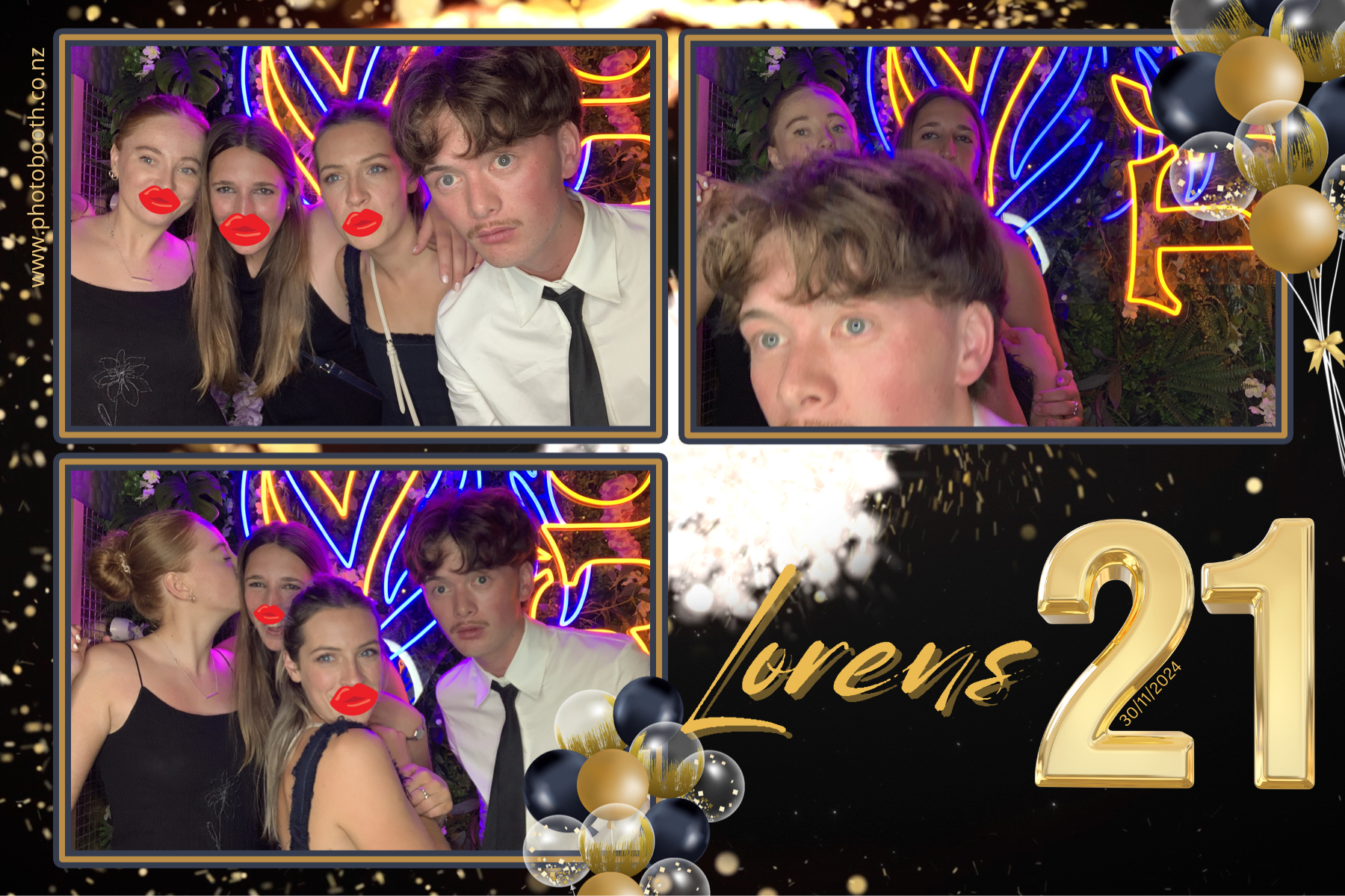 Lorens 21st | View more photos from the event at gallery.photobooth.co.nz/u/SelfieCentral/Lorens-21st