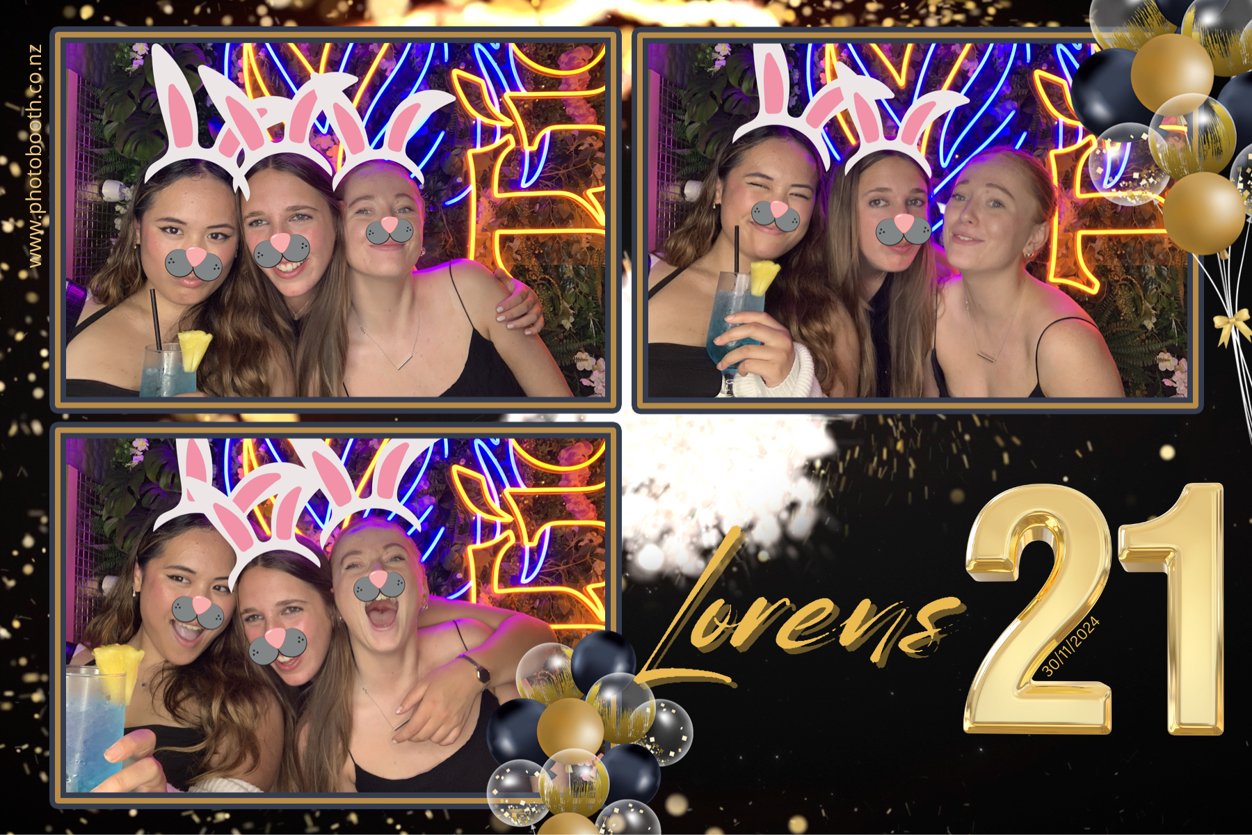 Lorens 21st | View more photos from the event at gallery.photobooth.co.nz/u/SelfieCentral/Lorens-21st