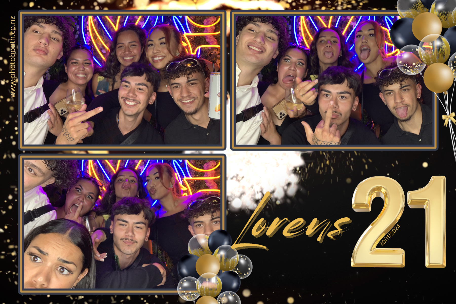 Lorens 21st | View more photos from the event at gallery.photobooth.co.nz/u/SelfieCentral/Lorens-21st