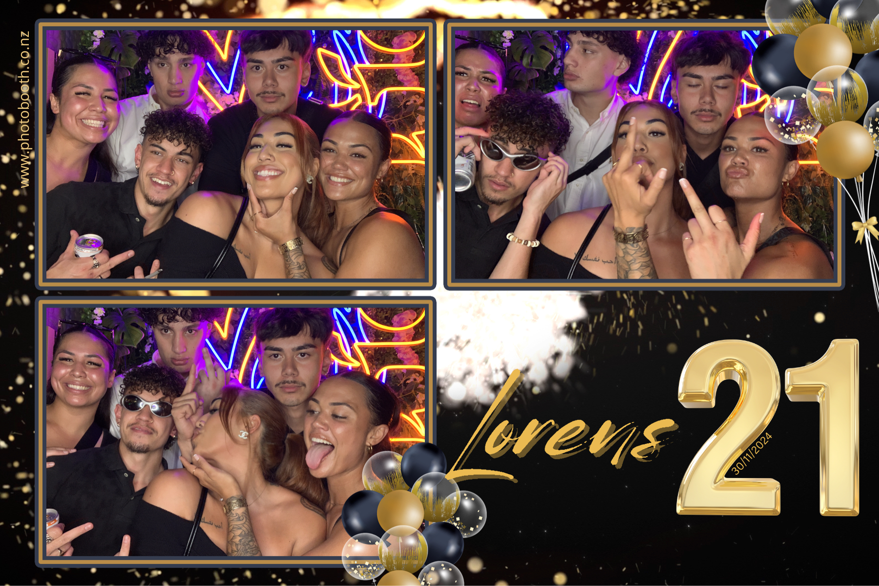 Lorens 21st | View more photos from the event at gallery.photobooth.co.nz/u/SelfieCentral/Lorens-21st