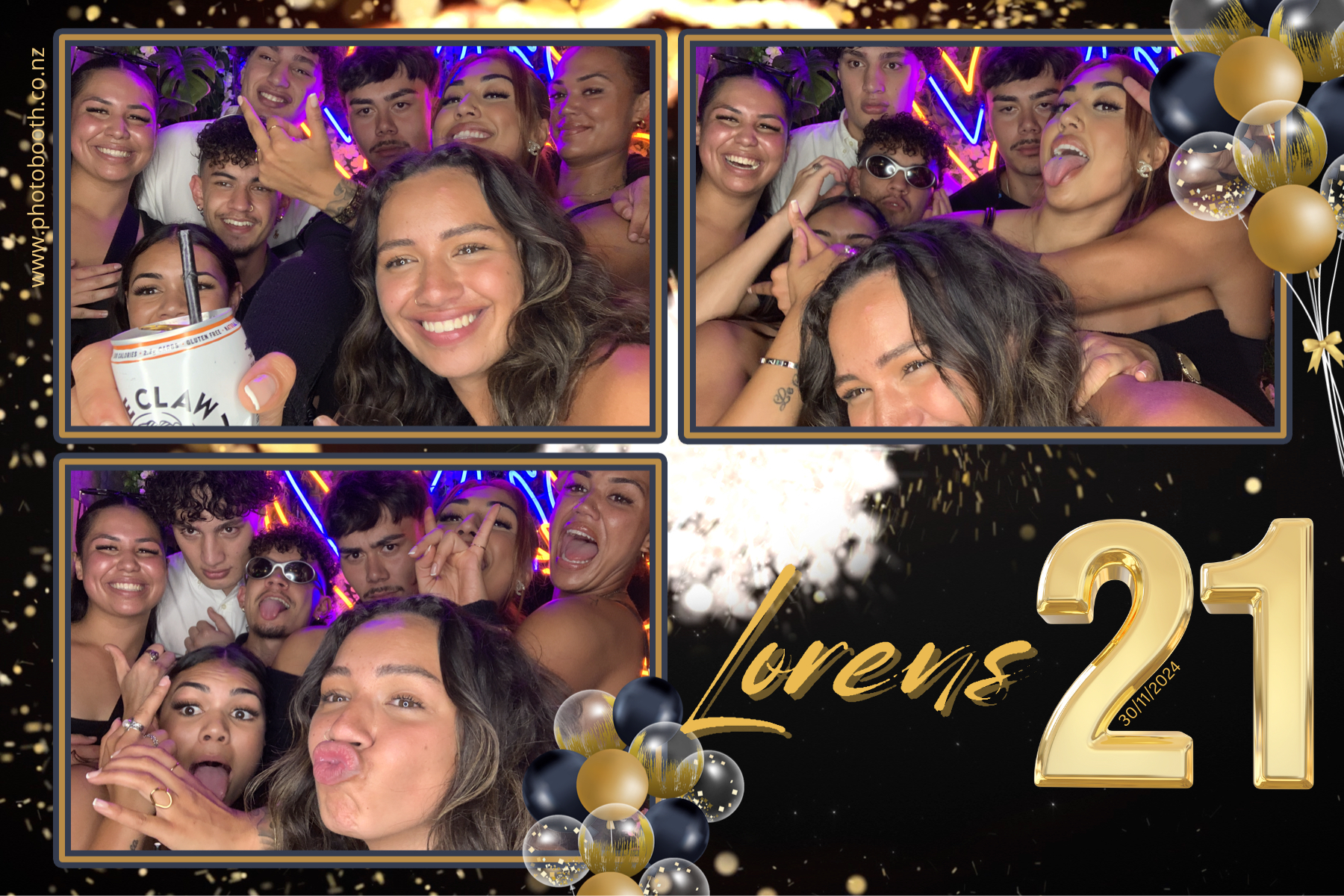 Lorens 21st | View more photos from the event at gallery.photobooth.co.nz/u/SelfieCentral/Lorens-21st