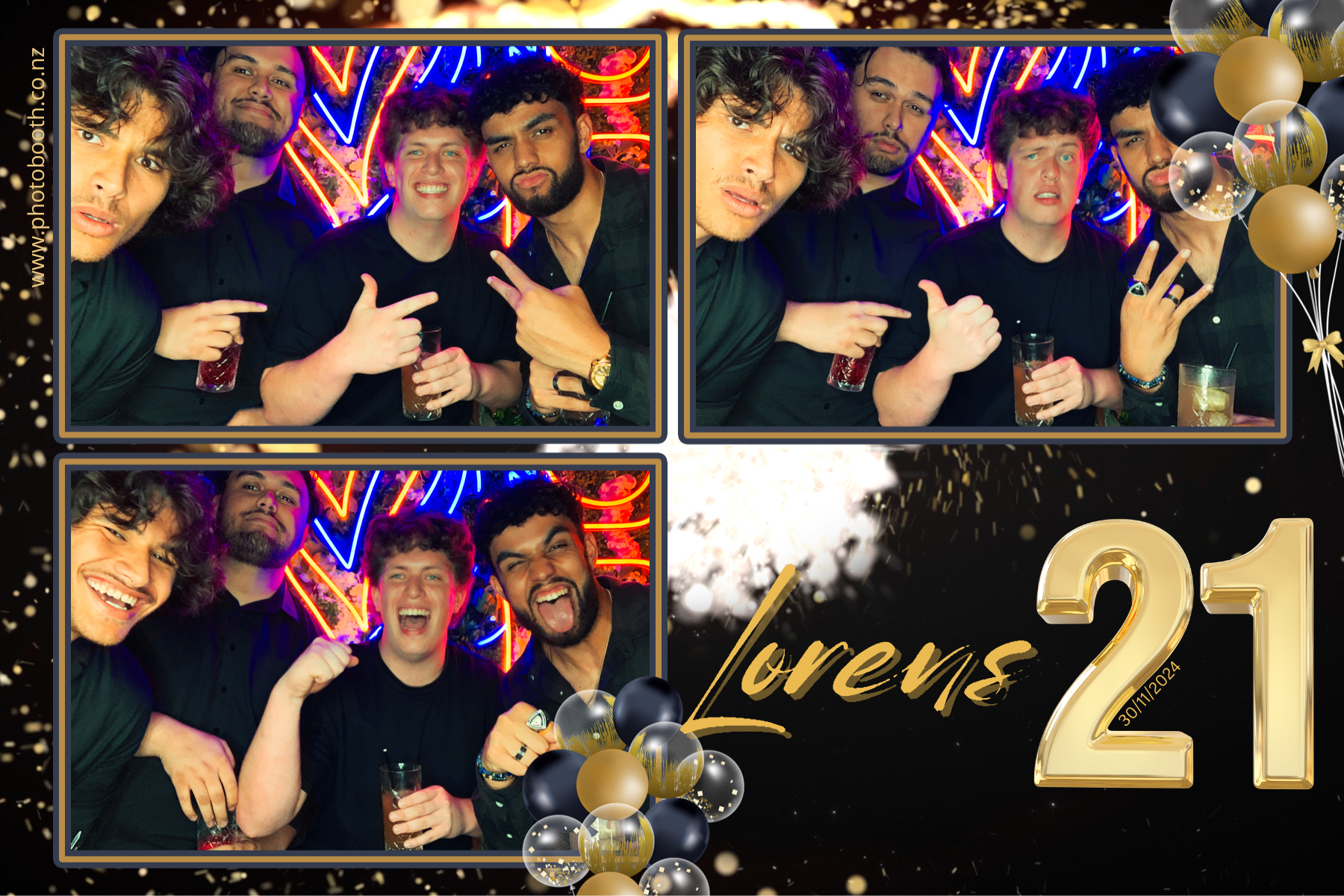 Lorens 21st | View more photos from the event at gallery.photobooth.co.nz/u/SelfieCentral/Lorens-21st