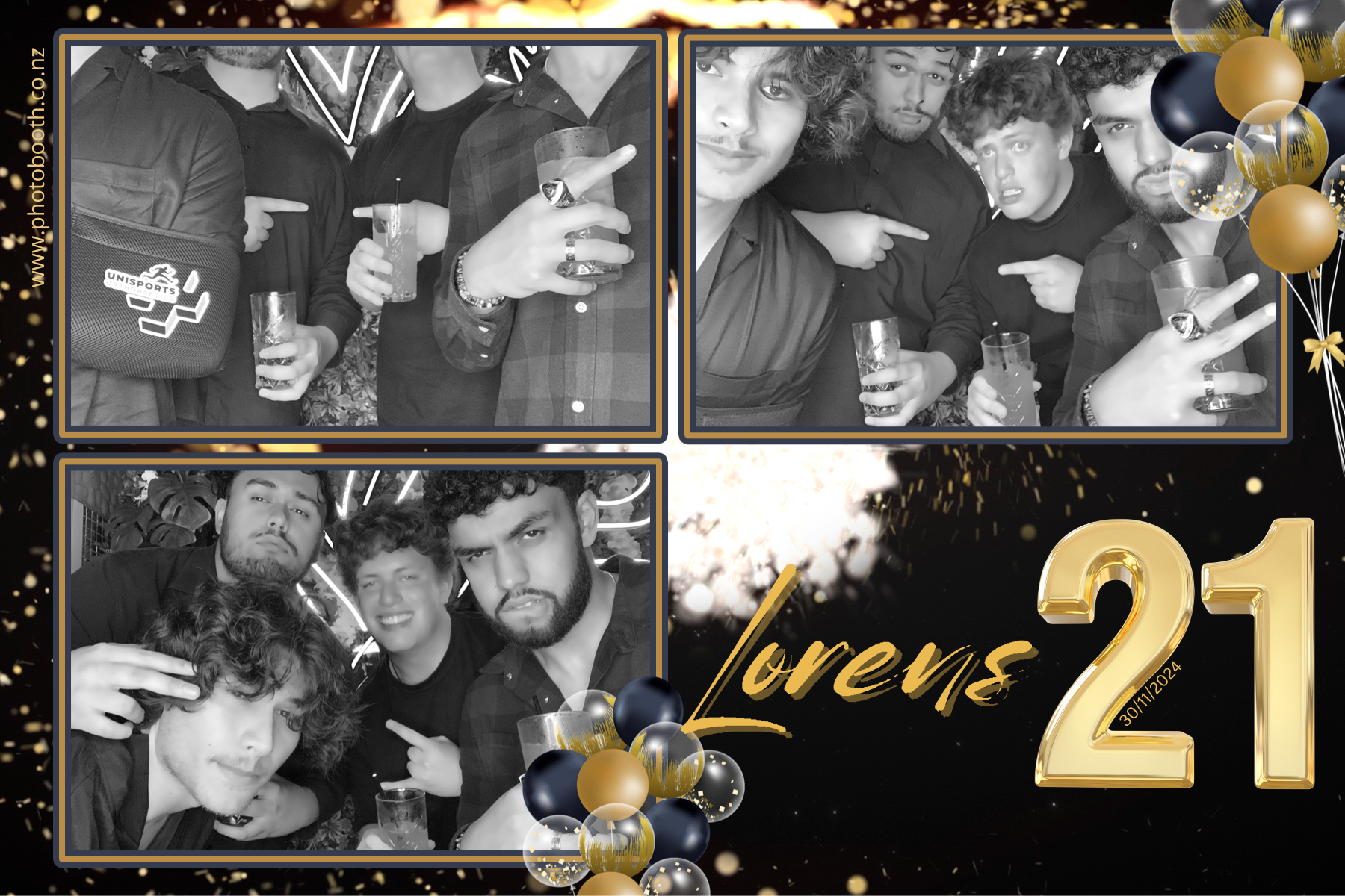 Lorens 21st | View more photos from the event at gallery.photobooth.co.nz/u/SelfieCentral/Lorens-21st