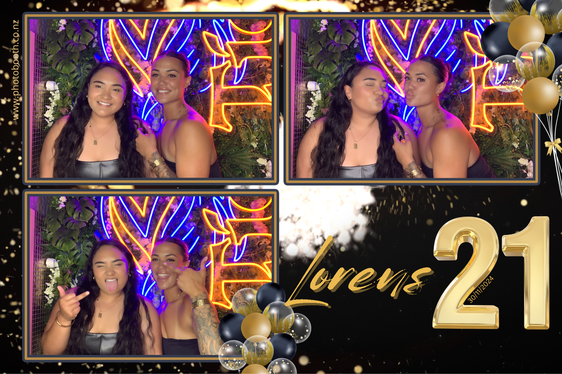 Lorens 21st | View more photos from the event at gallery.photobooth.co.nz/u/SelfieCentral/Lorens-21st