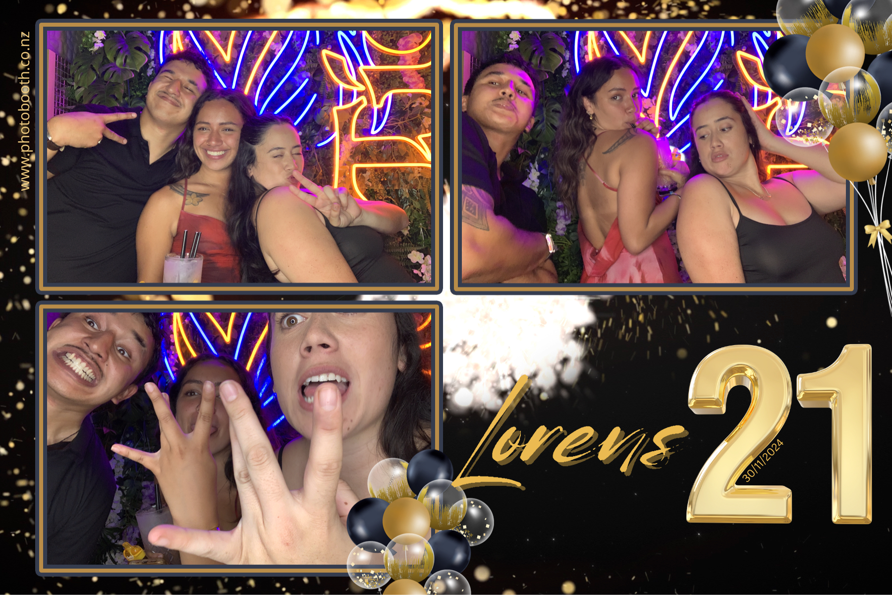 Lorens 21st | View more photos from the event at gallery.photobooth.co.nz/u/SelfieCentral/Lorens-21st