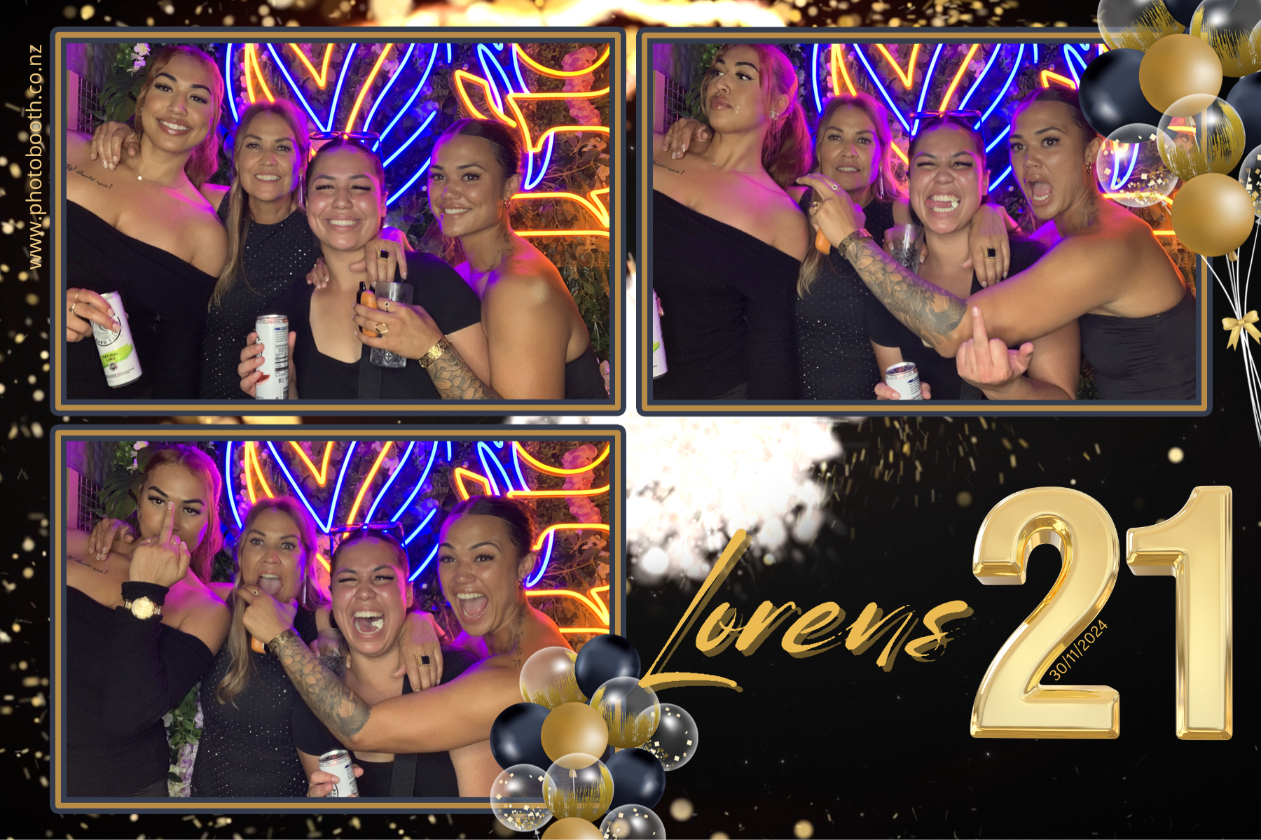 Lorens 21st | View more photos from the event at gallery.photobooth.co.nz/u/SelfieCentral/Lorens-21st