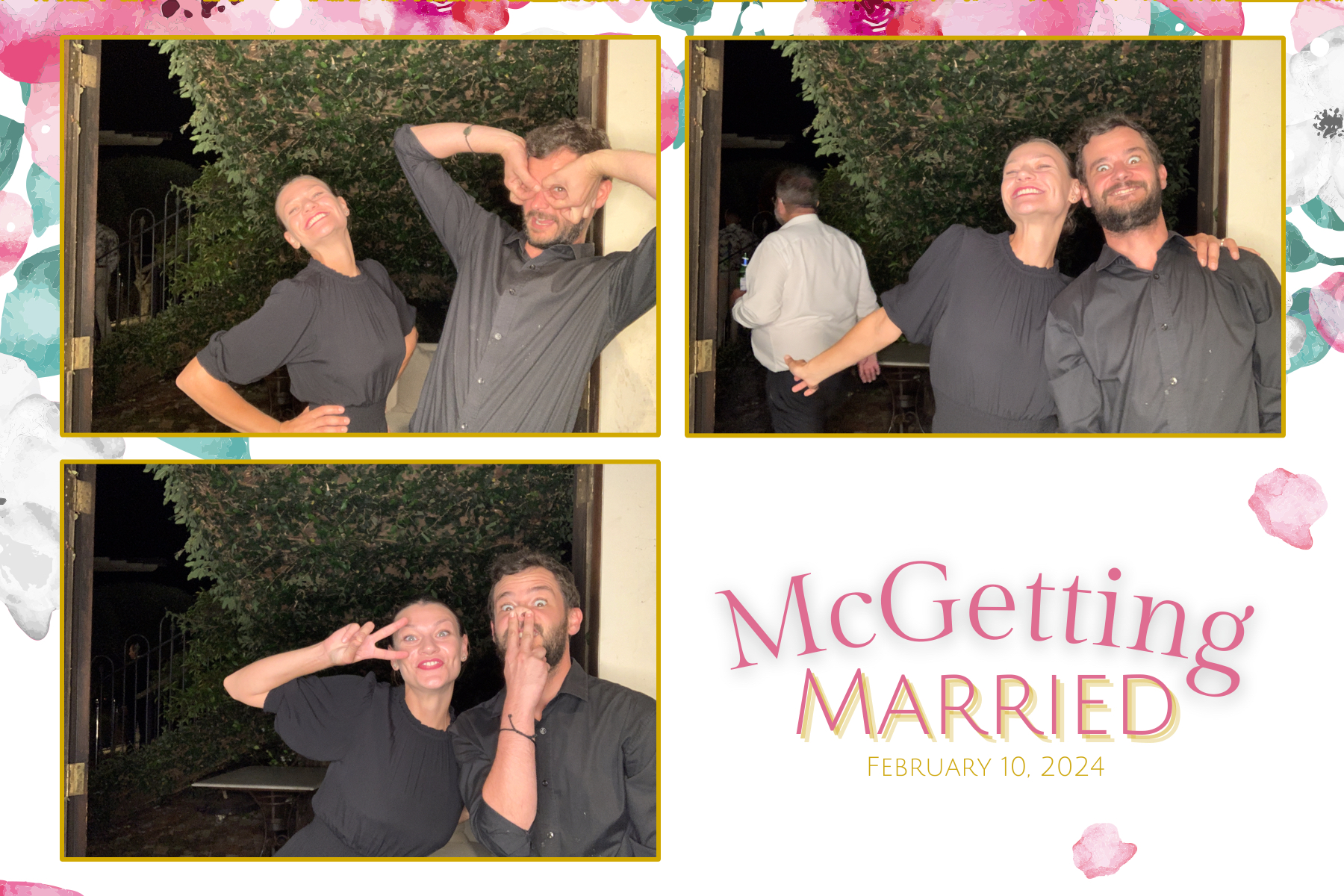 McGetting Married | View more photos from the event at gallery.photobooth.co.nz/u/SelfieCentral/McGetting-Married