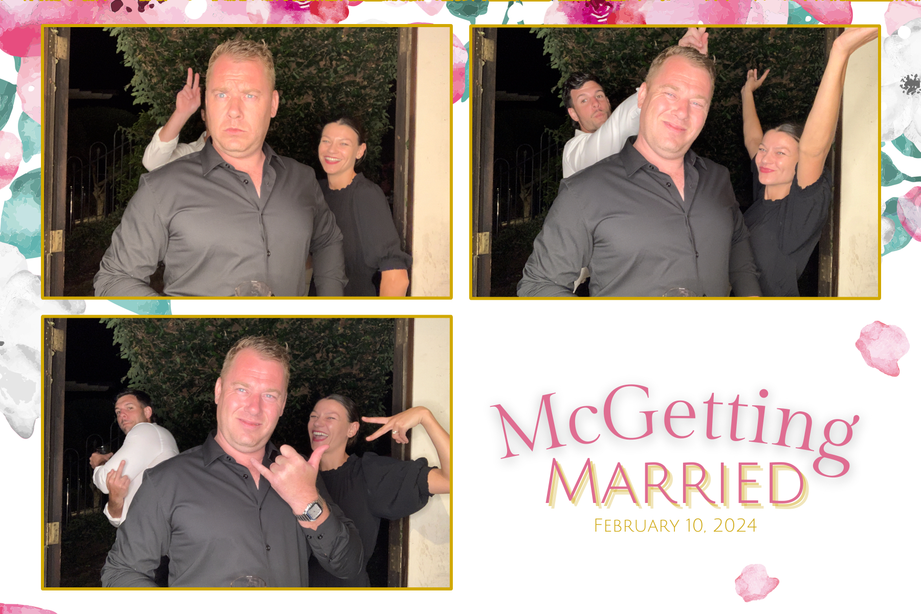 McGetting Married | View more photos from the event at gallery.photobooth.co.nz/u/SelfieCentral/McGetting-Married