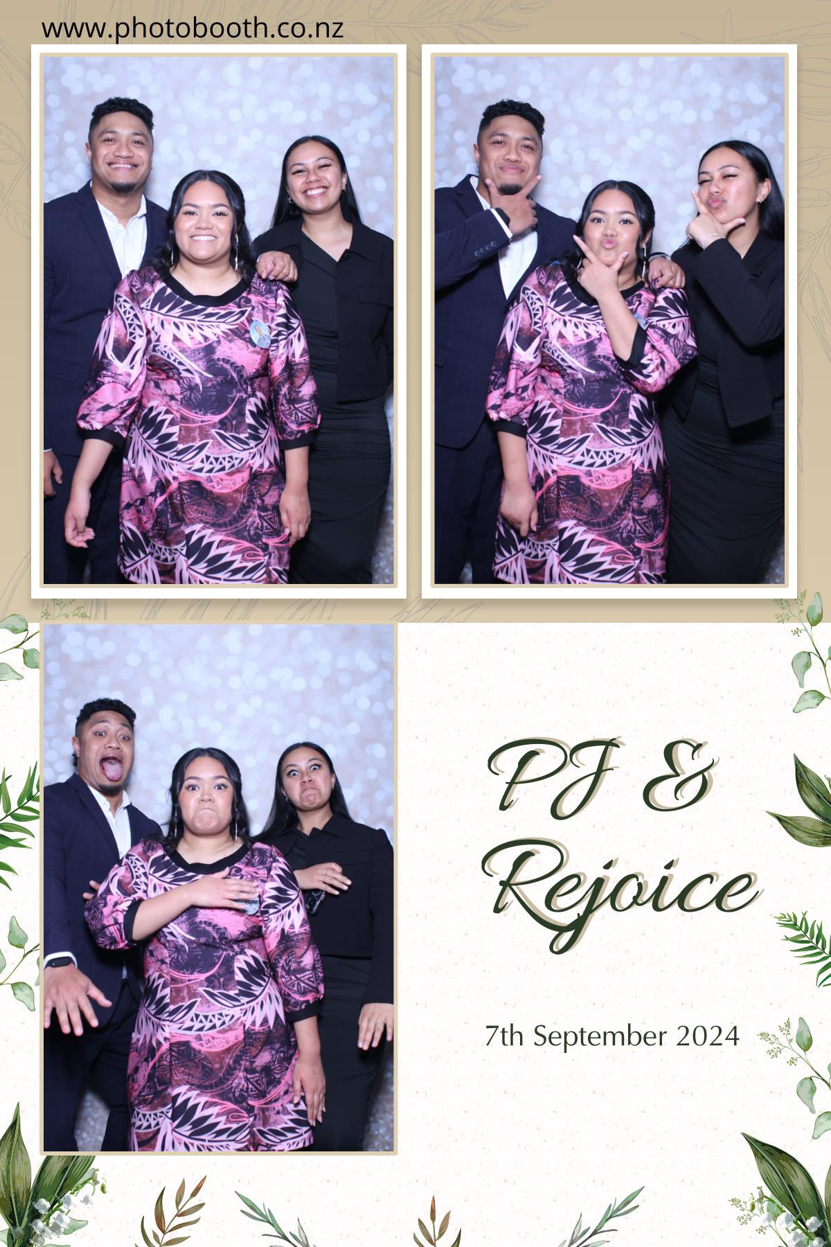 PJ & Rejoice's Wedding | View more photos from the event at gallery.photobooth.co.nz/u/SelfieCentral/PJ-Rejoices-Wedding