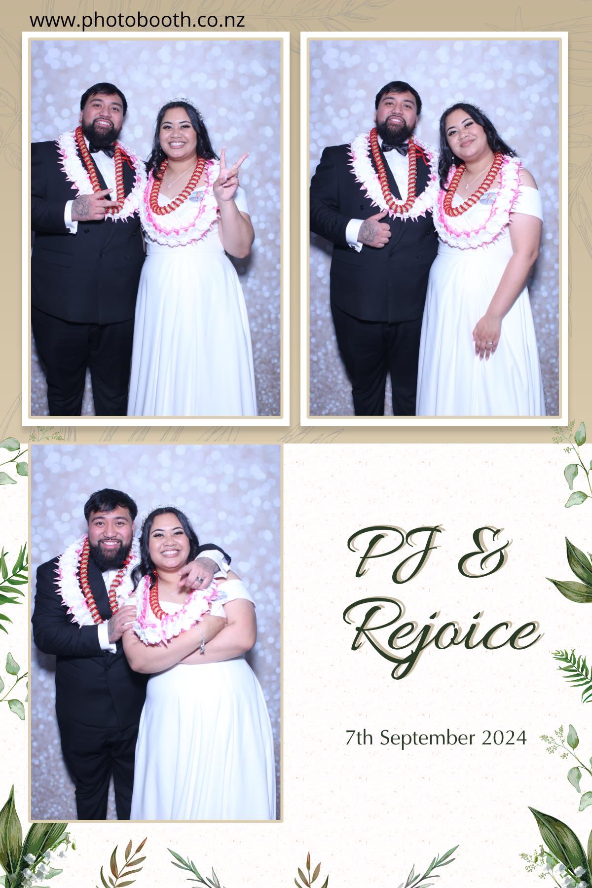 PJ & Rejoice's Wedding | View more photos from the event at gallery.photobooth.co.nz/u/SelfieCentral/PJ-Rejoices-Wedding