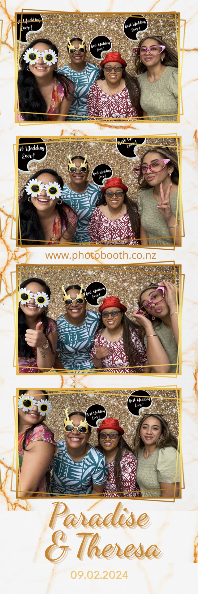 Paradise and Theresa's Wedding | View more photos from the event at gallery.photobooth.co.nz/u/SelfieCentral/Paradise-and-Theresas-Wedding