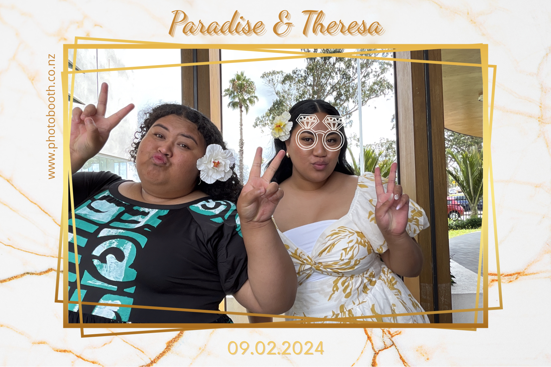 Paradise and Theresa's Wedding | View more photos from the event at gallery.photobooth.co.nz/u/SelfieCentral/Paradise-and-Theresas-Wedding