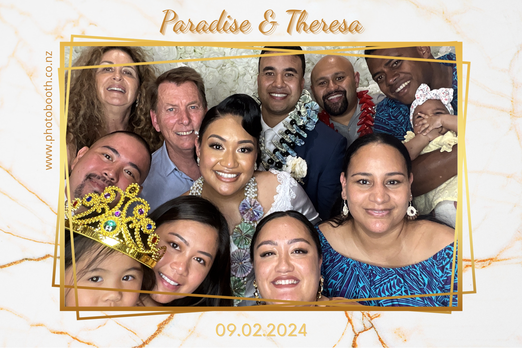 Paradise and Theresa's Wedding | View more photos from the event at gallery.photobooth.co.nz/u/SelfieCentral/Paradise-and-Theresas-Wedding