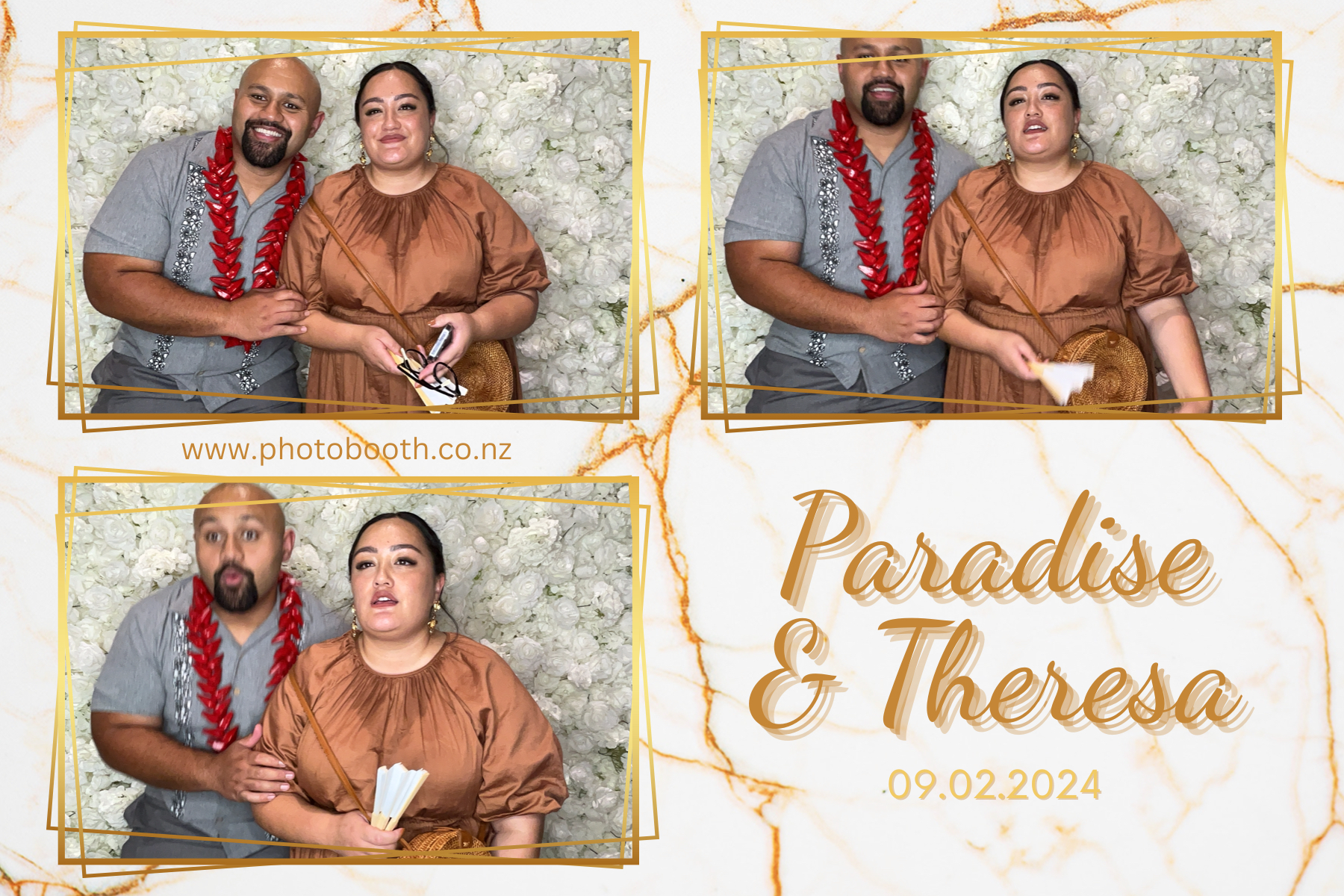Paradise and Theresa's Wedding | View more photos from the event at gallery.photobooth.co.nz/u/SelfieCentral/Paradise-and-Theresas-Wedding