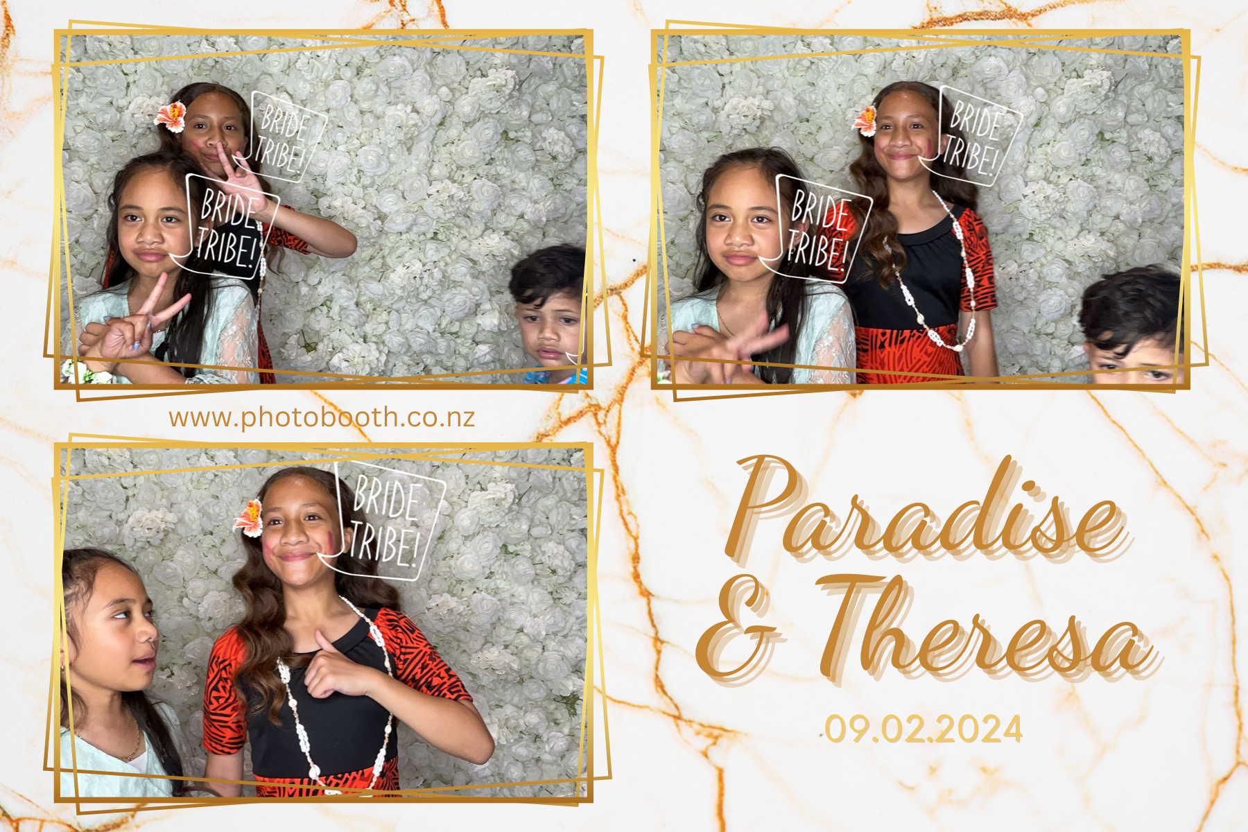 Paradise and Theresa's Wedding | View more photos from the event at gallery.photobooth.co.nz/u/SelfieCentral/Paradise-and-Theresas-Wedding