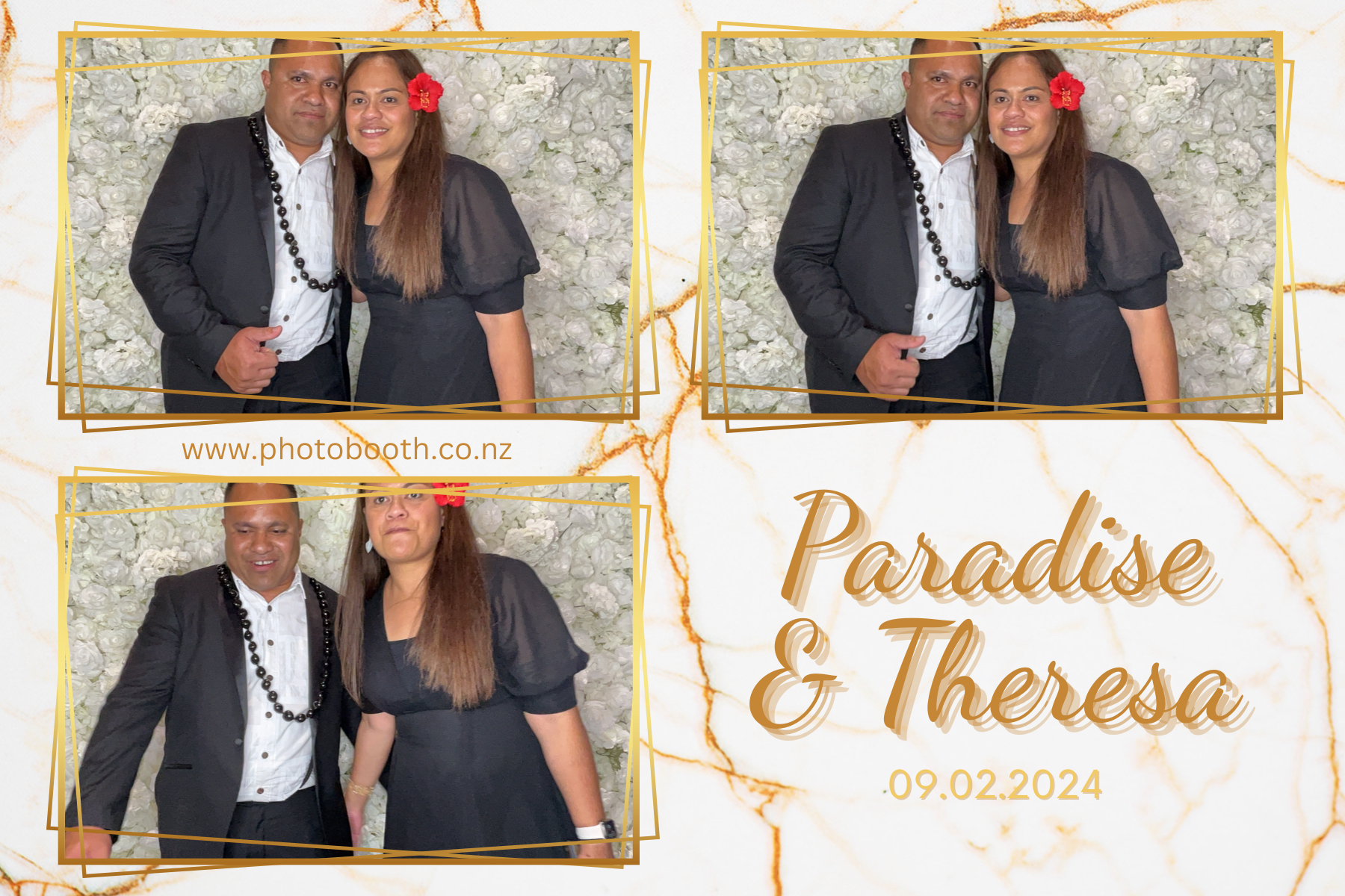 Paradise and Theresa's Wedding | View more photos from the event at gallery.photobooth.co.nz/u/SelfieCentral/Paradise-and-Theresas-Wedding