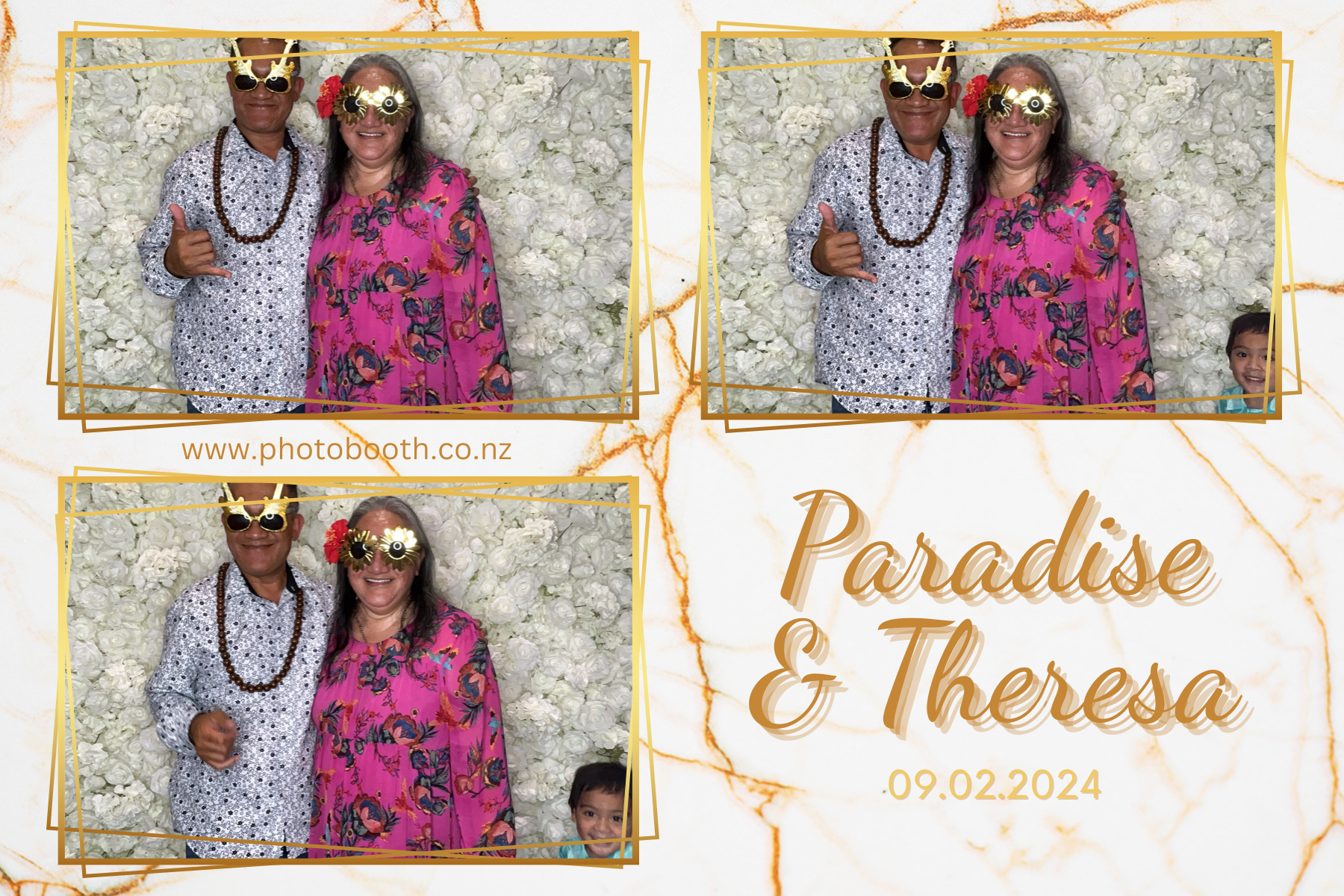 Paradise and Theresa's Wedding | View more photos from the event at gallery.photobooth.co.nz/u/SelfieCentral/Paradise-and-Theresas-Wedding
