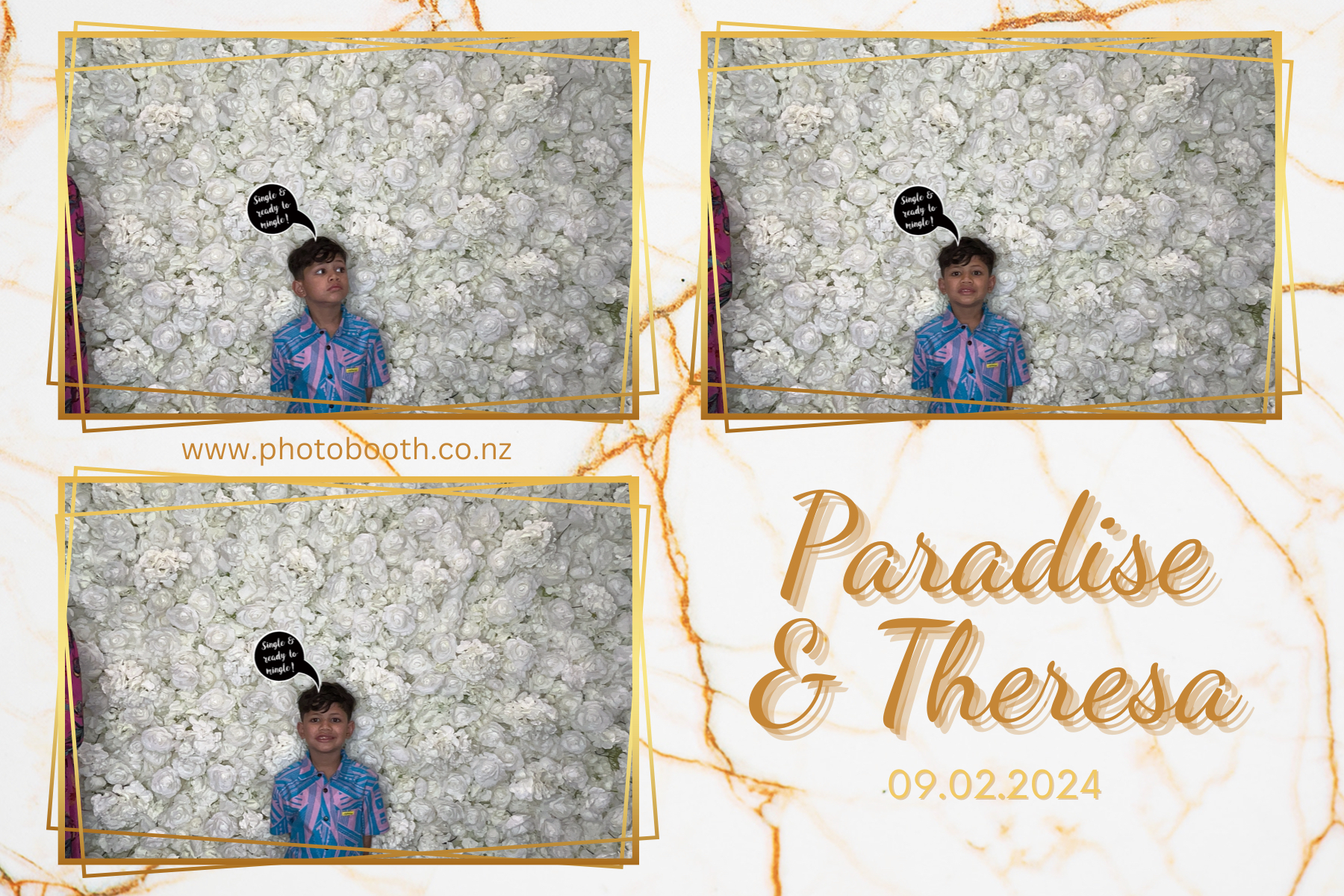 Paradise and Theresa's Wedding | View more photos from the event at gallery.photobooth.co.nz/u/SelfieCentral/Paradise-and-Theresas-Wedding