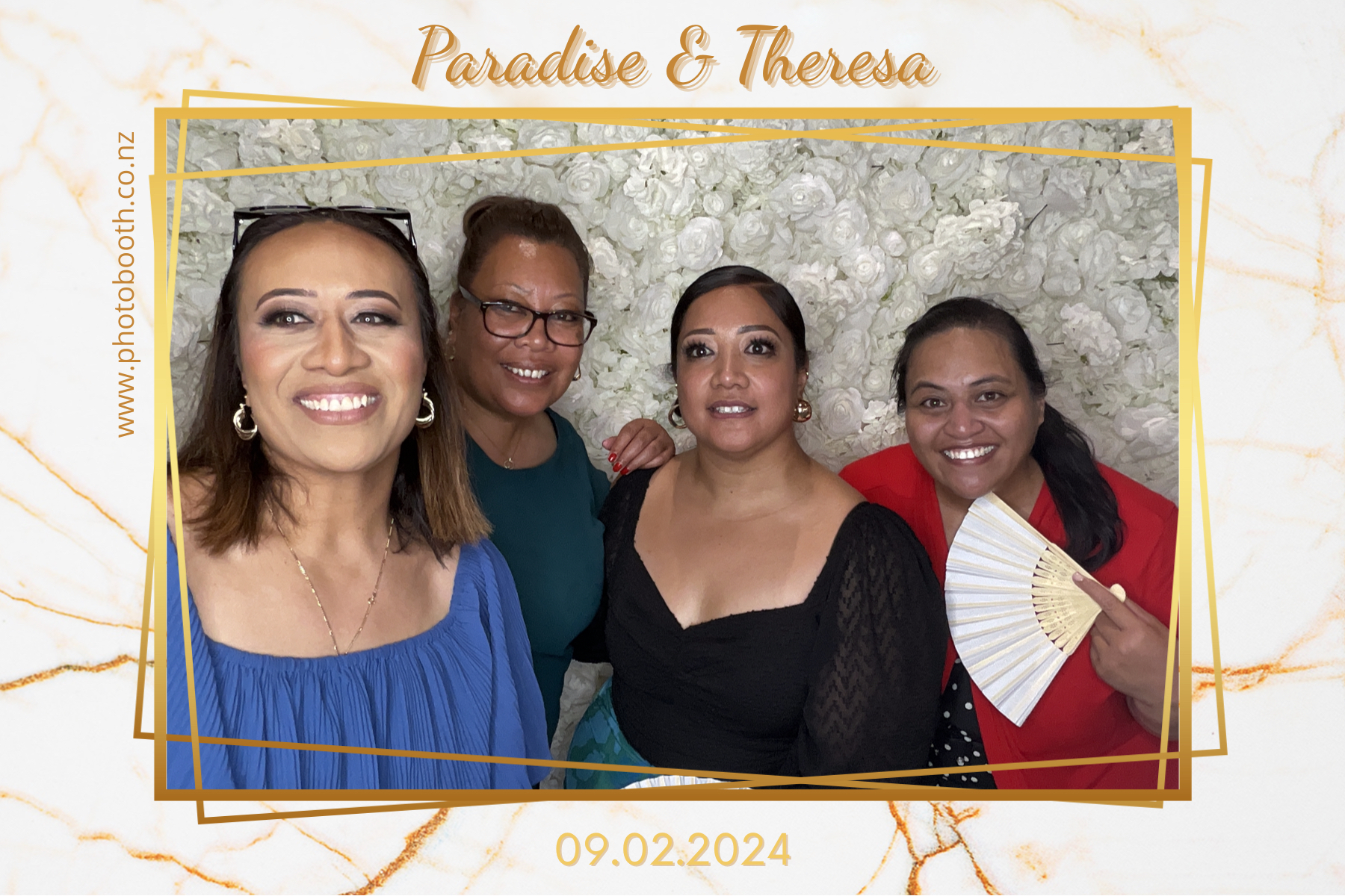 Paradise and Theresa's Wedding | View more photos from the event at gallery.photobooth.co.nz/u/SelfieCentral/Paradise-and-Theresas-Wedding